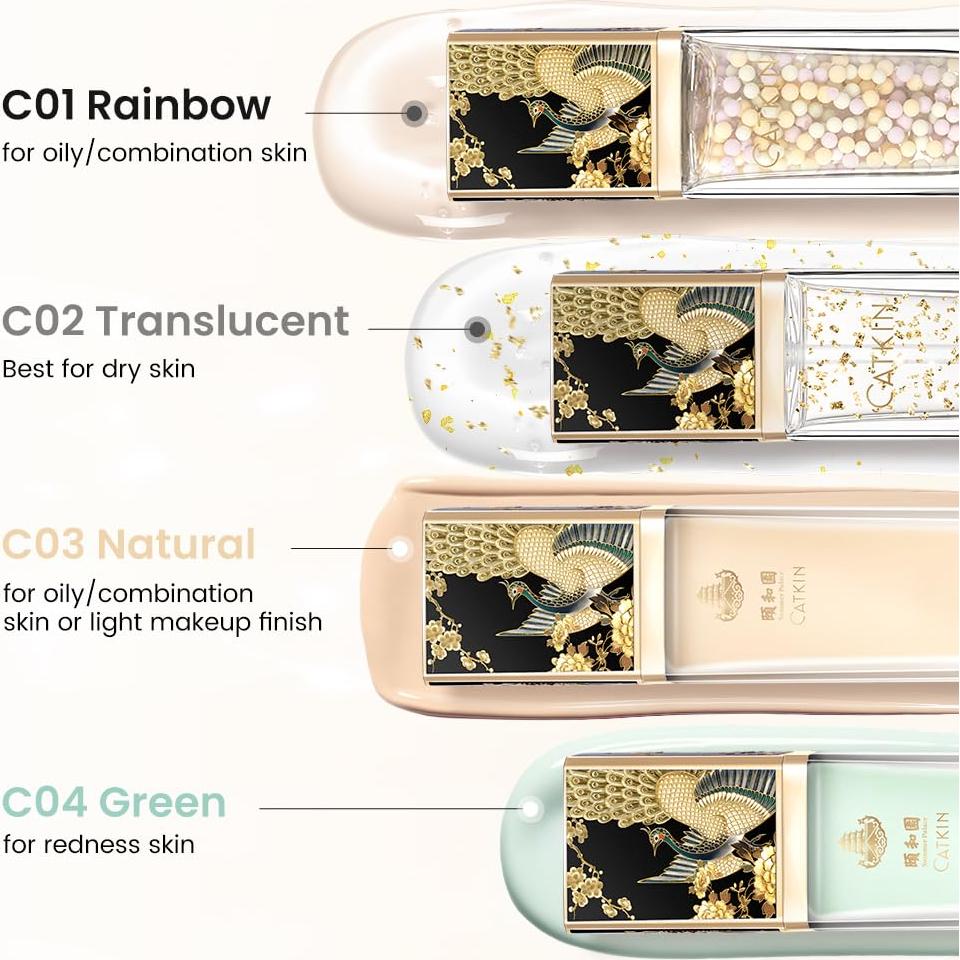 Base de Maquillaje CATKIN C04 Verde - Tono Uniforme y Difuminado