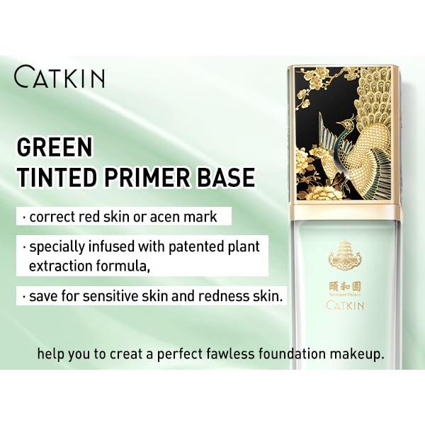 Base de Maquillaje CATKIN C04 Verde - Tono Uniforme y Difuminado