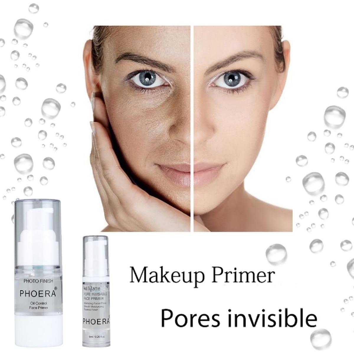 PHOERA Primer Facial Hidratante 2 Piezas 6 ML Cada Uno