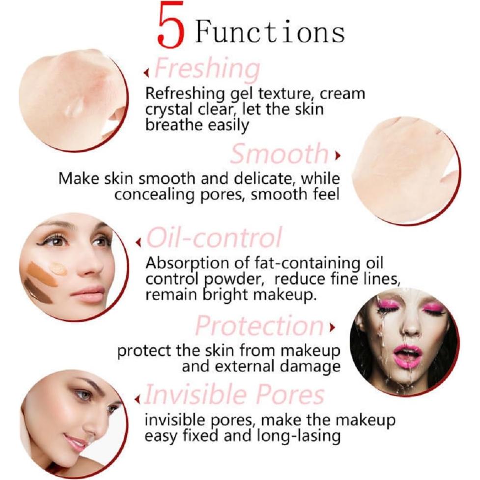 PHOERA Primer Facial Hidratante 2 Piezas 6 ML Cada Uno