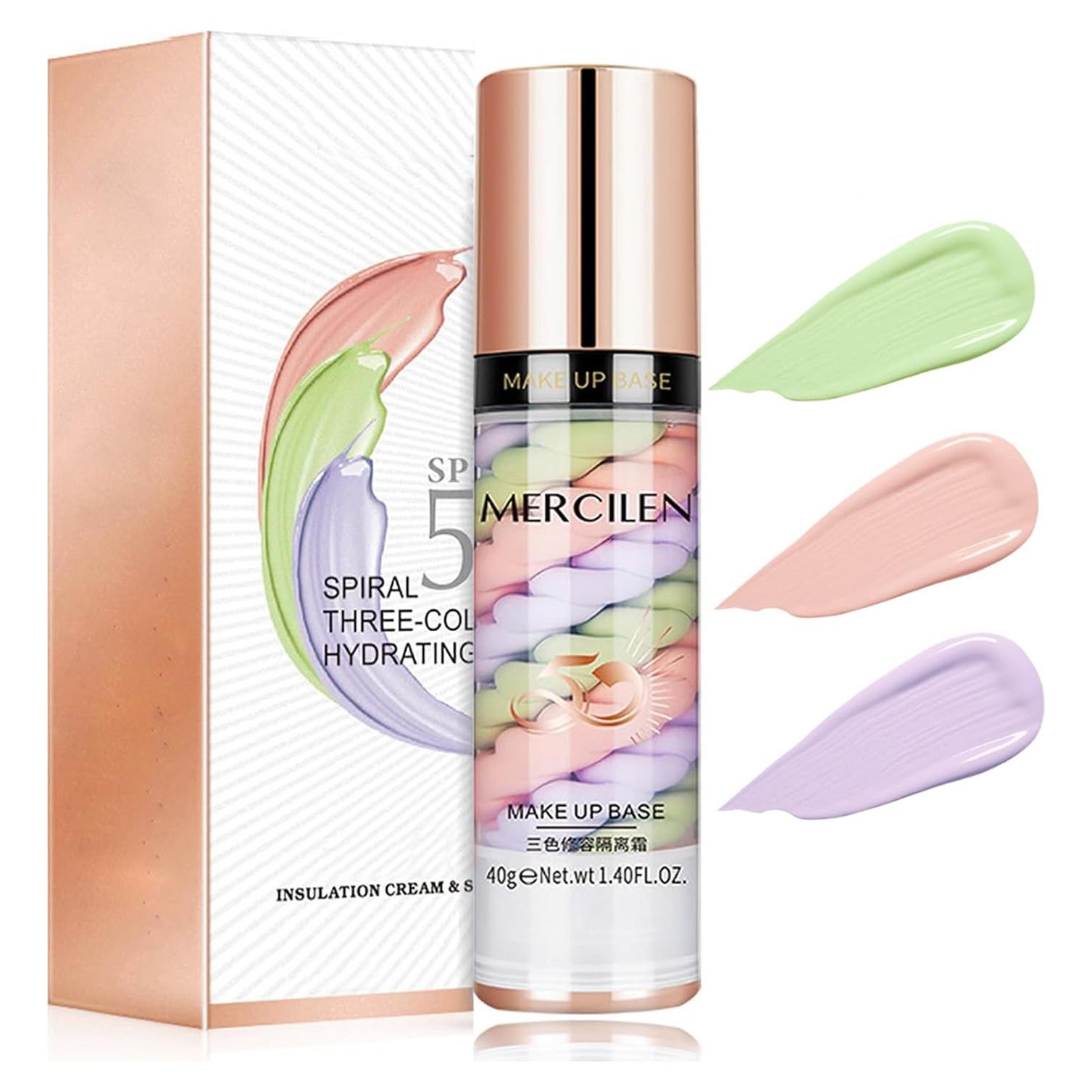 Primer Corrector de Color Yishifa 3 en 1 Hidratante Facial