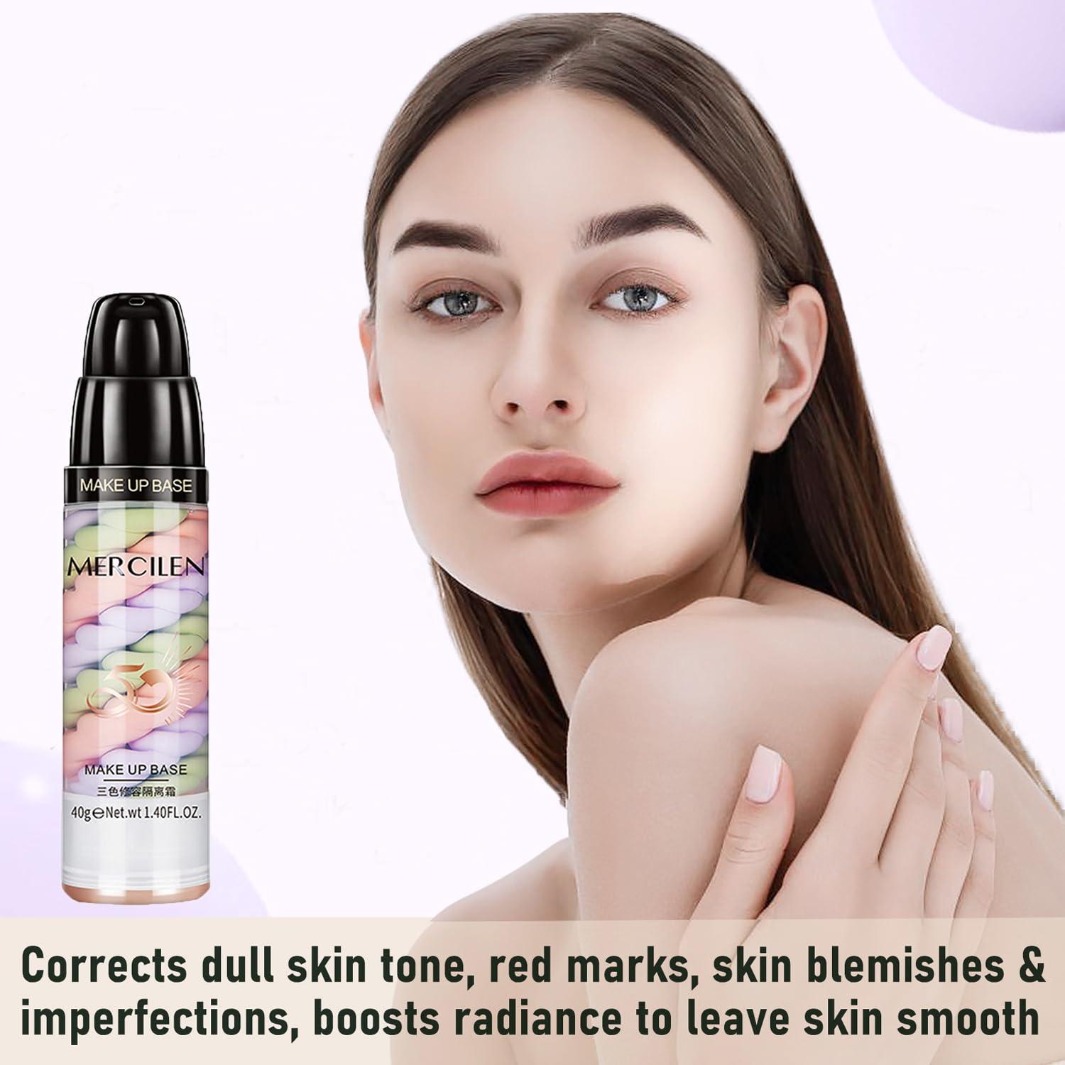 Primer Corrector de Color Yishifa 3 en 1 Hidratante Facial