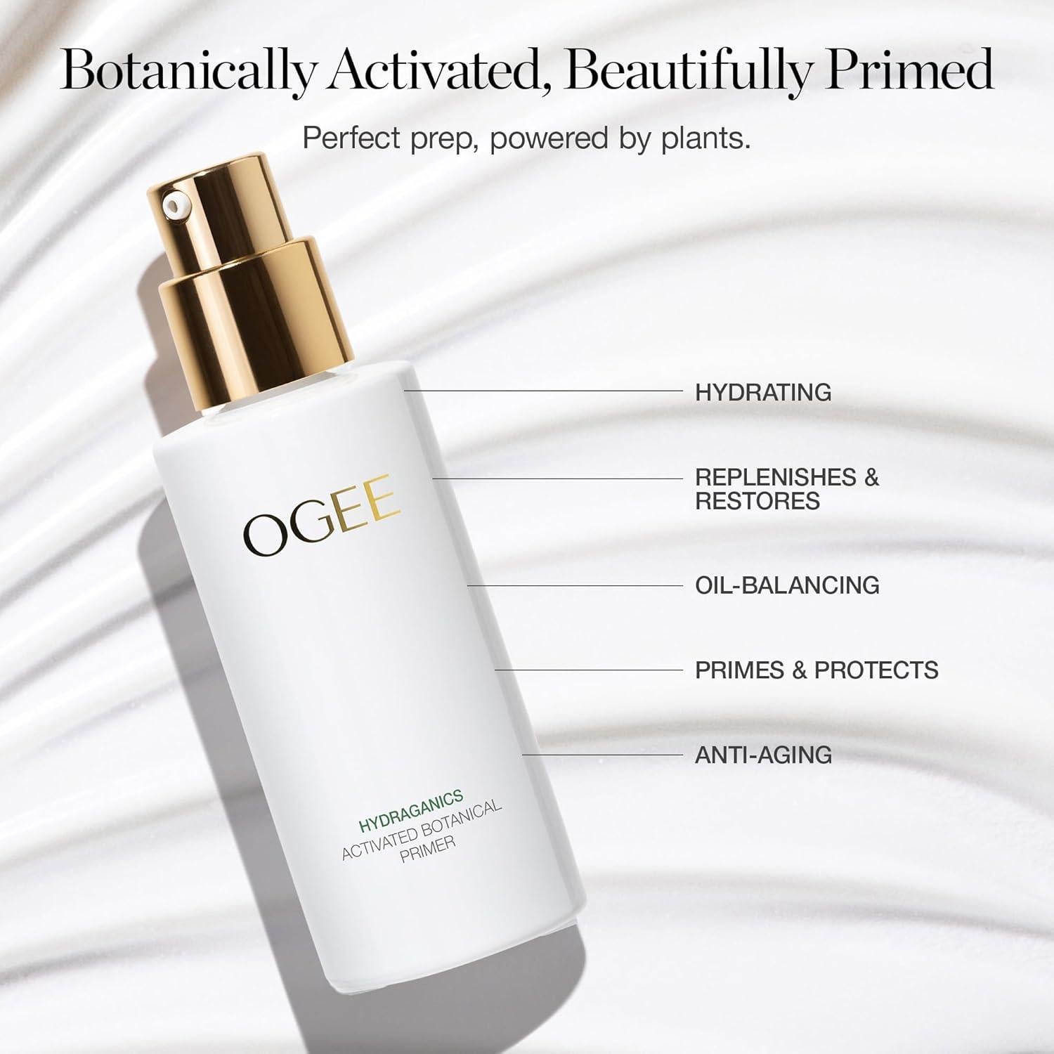 Primer Facial Hidratante Ogee - 199g con Jojoba y Ácido Hialurónico