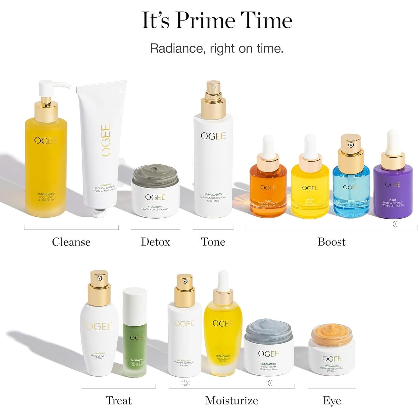 Primer Facial Hidratante Ogee - 199g con Jojoba y Ácido Hialurónico