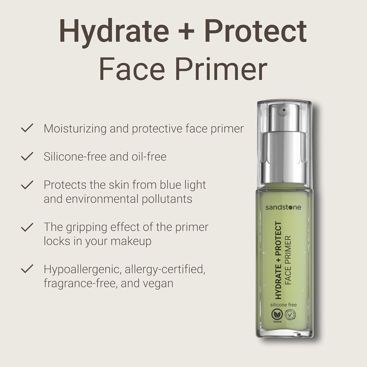 Primer Facial Hipoalergénico Sandstone - Hidratante y Fijador