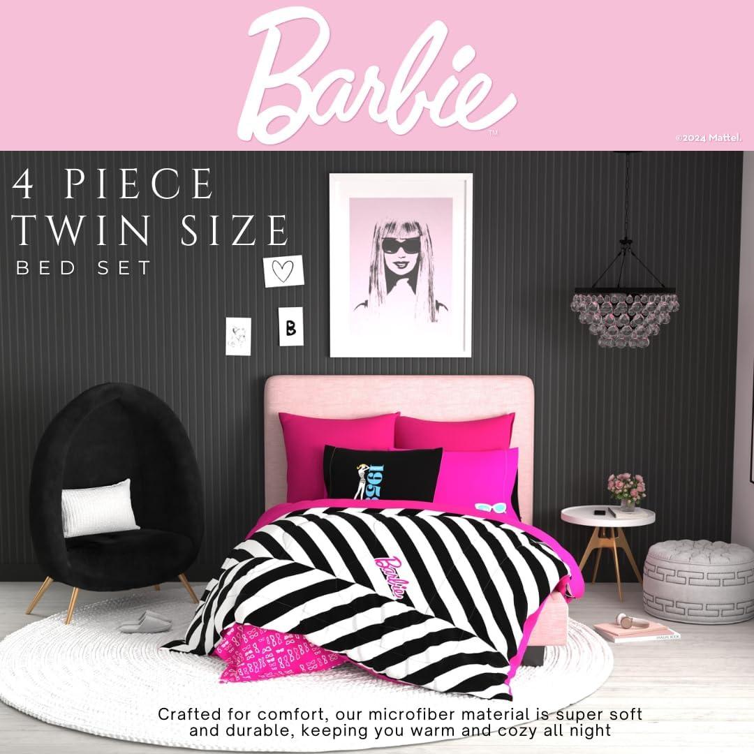 Juego de Cama Barbie 1959 Franco 4 Piezas Individual