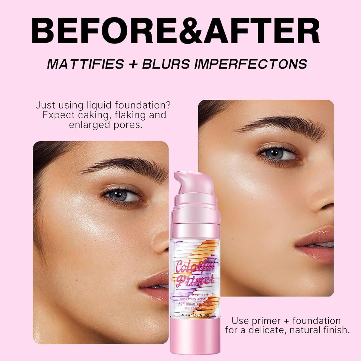 Primer Hidratante 3 en 1 Miniling para Maquillaje 81g