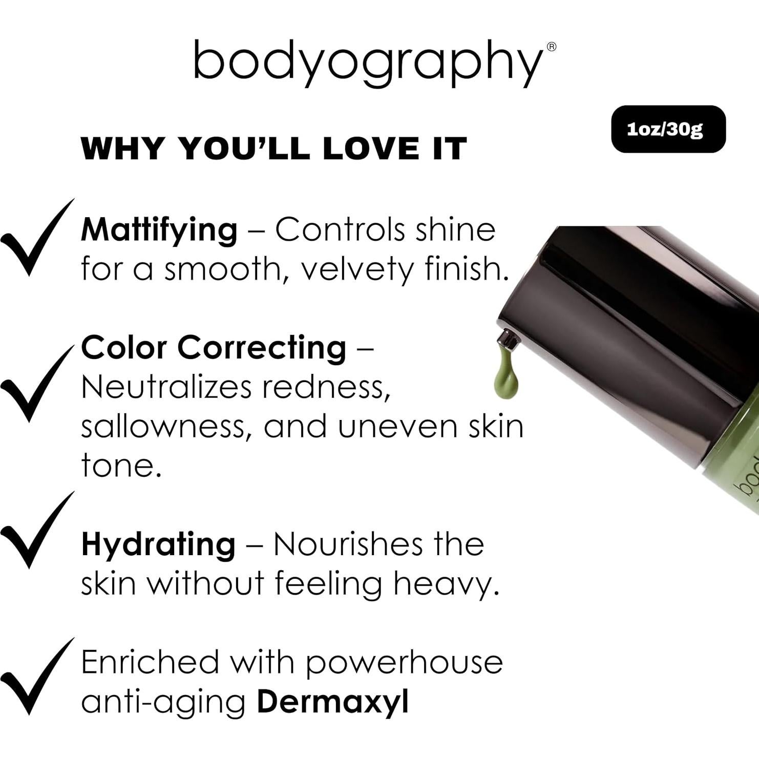 Primer de Maquillaje Antienvejecimiento Bodyography Púrpura 28 g