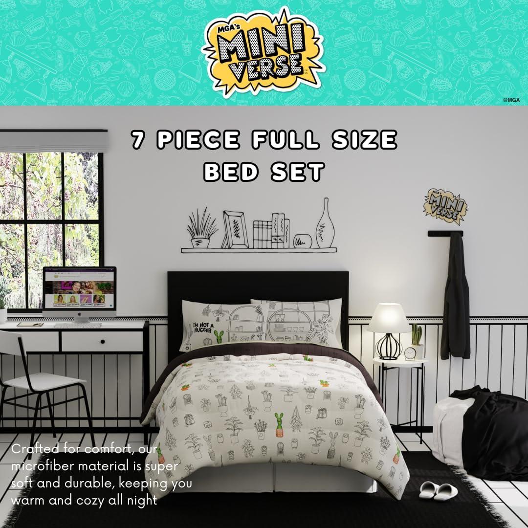 Juego de Cama Franco Miniverse Plantas 7 Piezas Doble