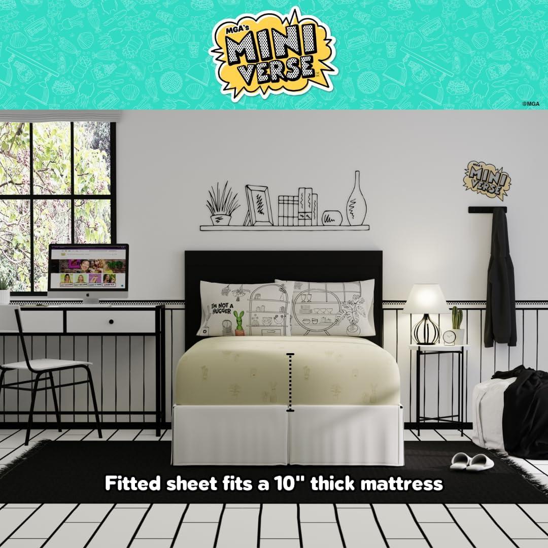 Juego de Cama Franco Miniverse Plantas 7 Piezas Doble