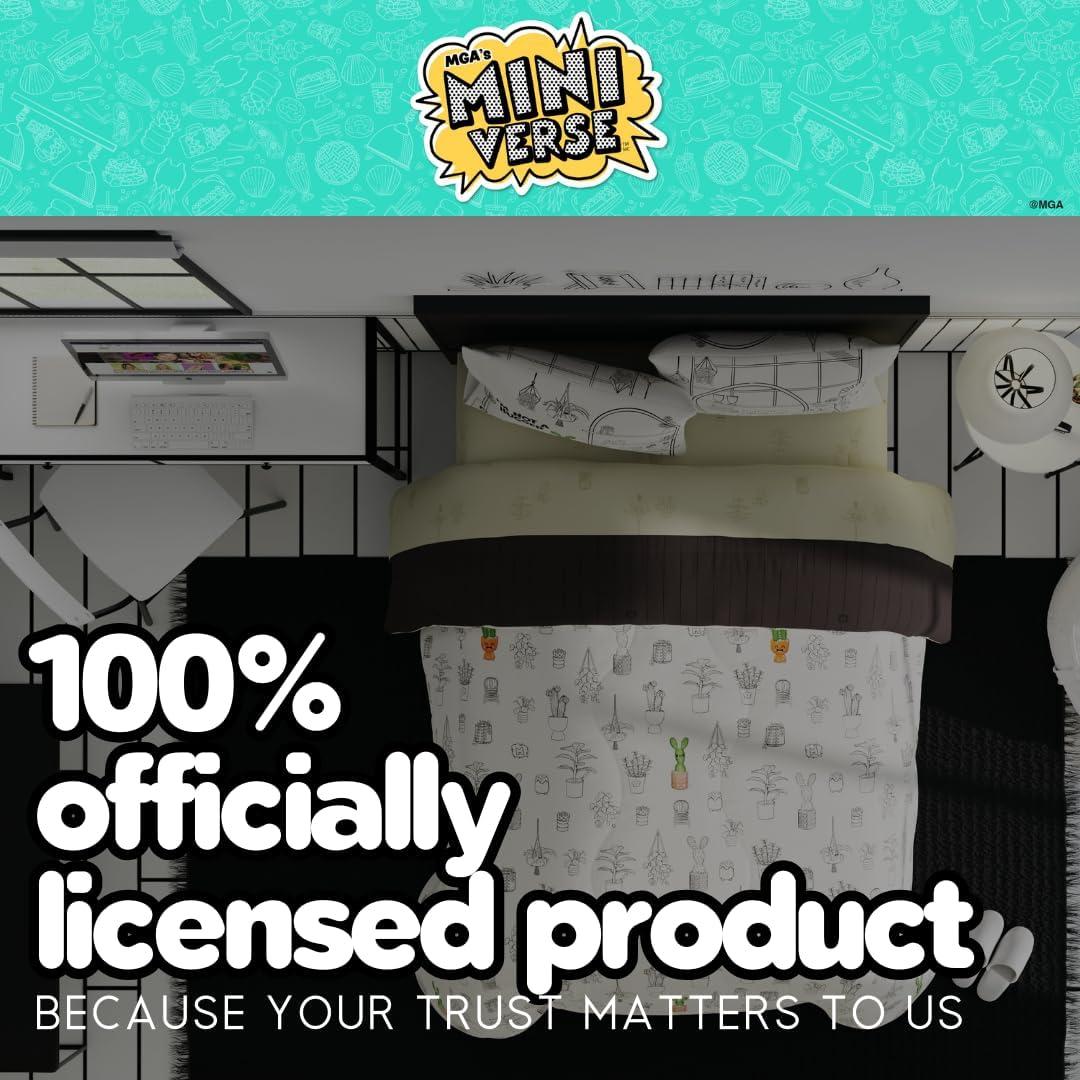 Juego de Cama Franco Miniverse Plantas 7 Piezas Doble