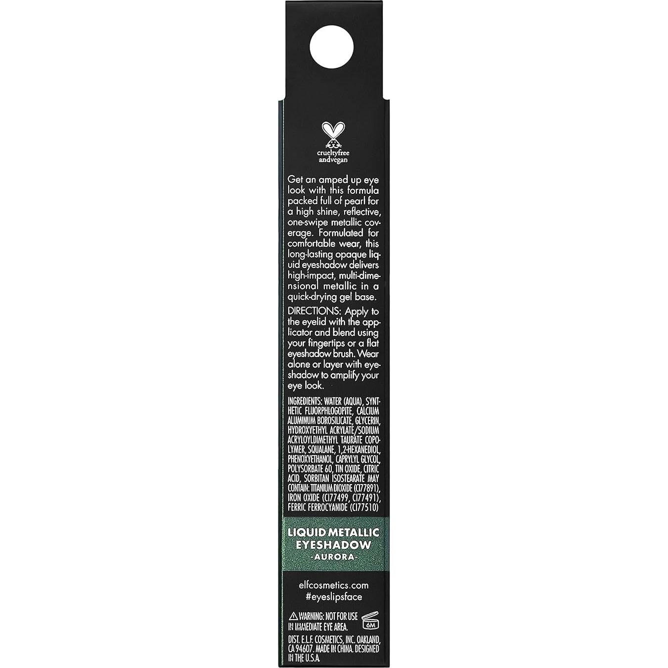 Sombra de Ojos Líquida Metálica e.l.f. Aurora 2.96 ml