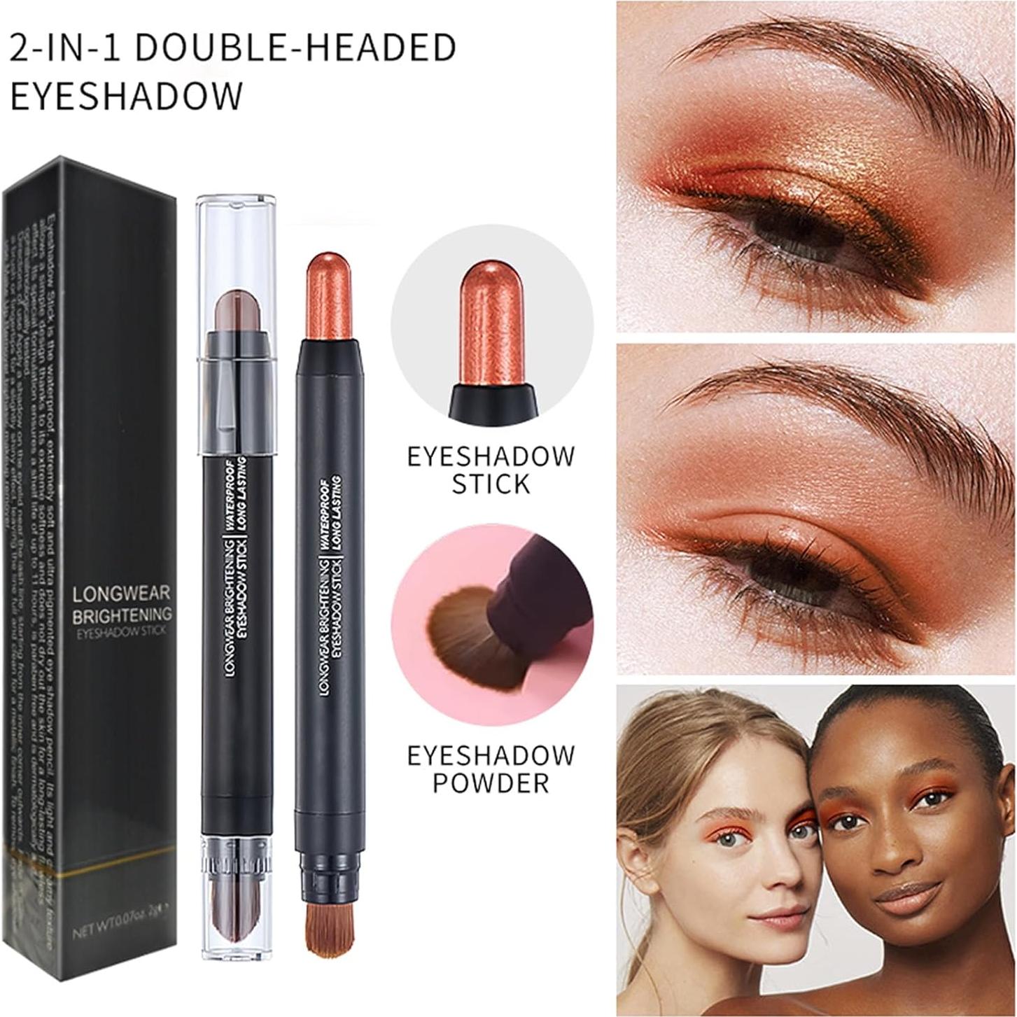 Lápiz de Sombra de Ojos Melsintern Verde Oliva 12 Colores Mate y Brillante