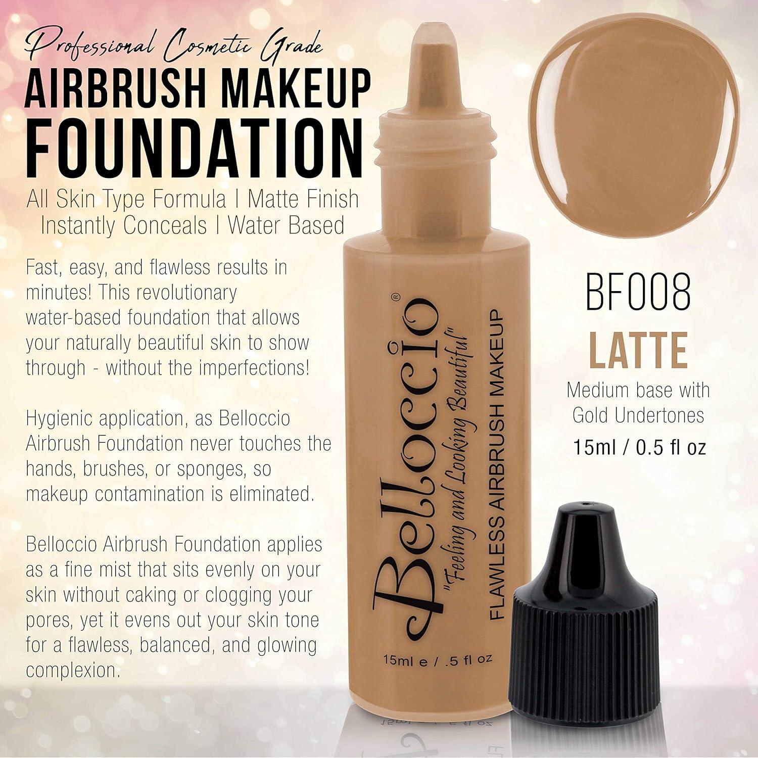 Base de Maquillaje en Aerógrafo Belloccio 15ml Latte Medio