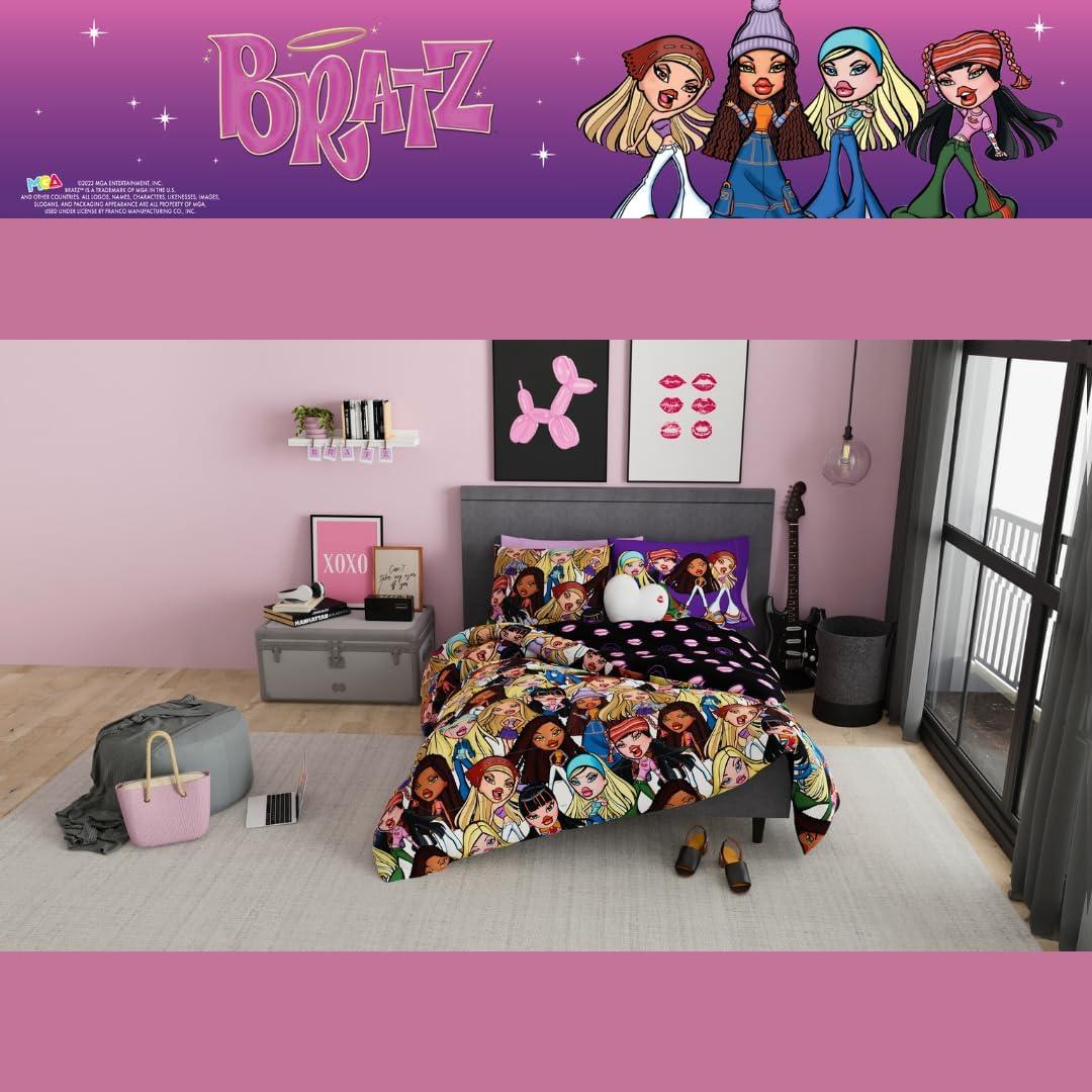 Juego de Cama Bratz Franco 7 Piezas Microfibra Reina
