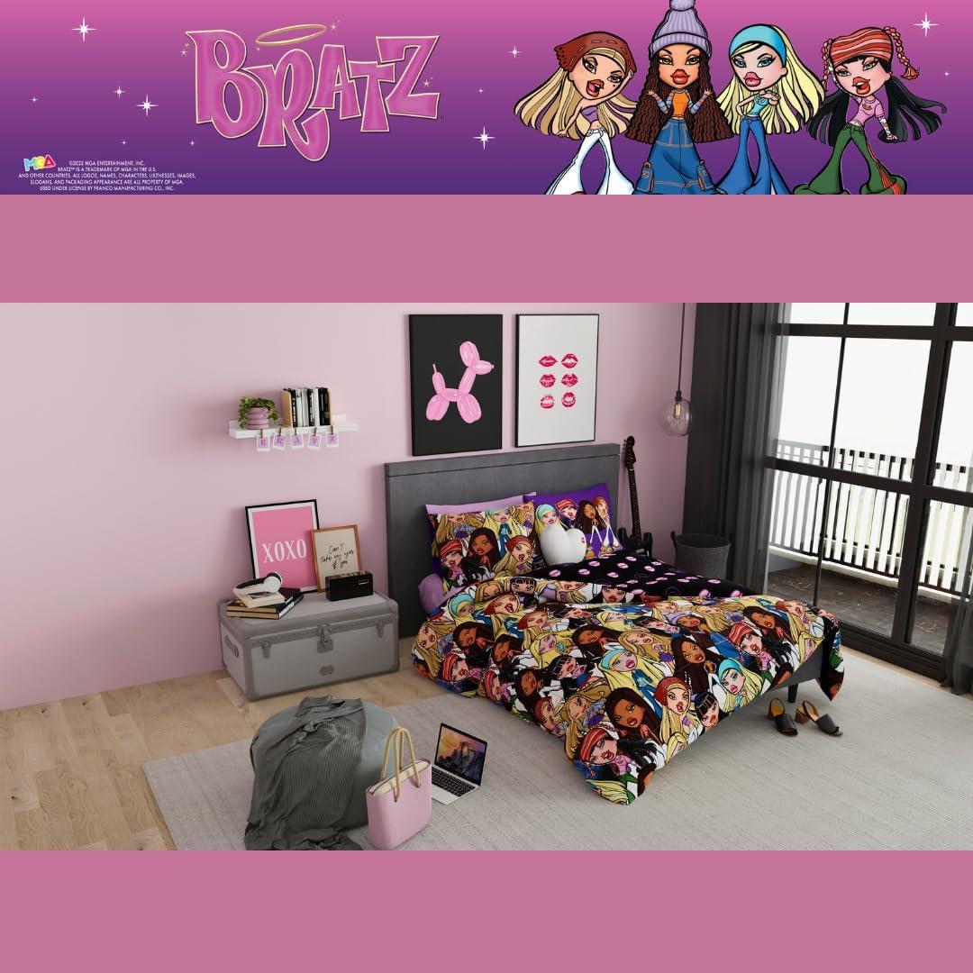 Juego de Cama Bratz Franco 7 Piezas Microfibra Reina