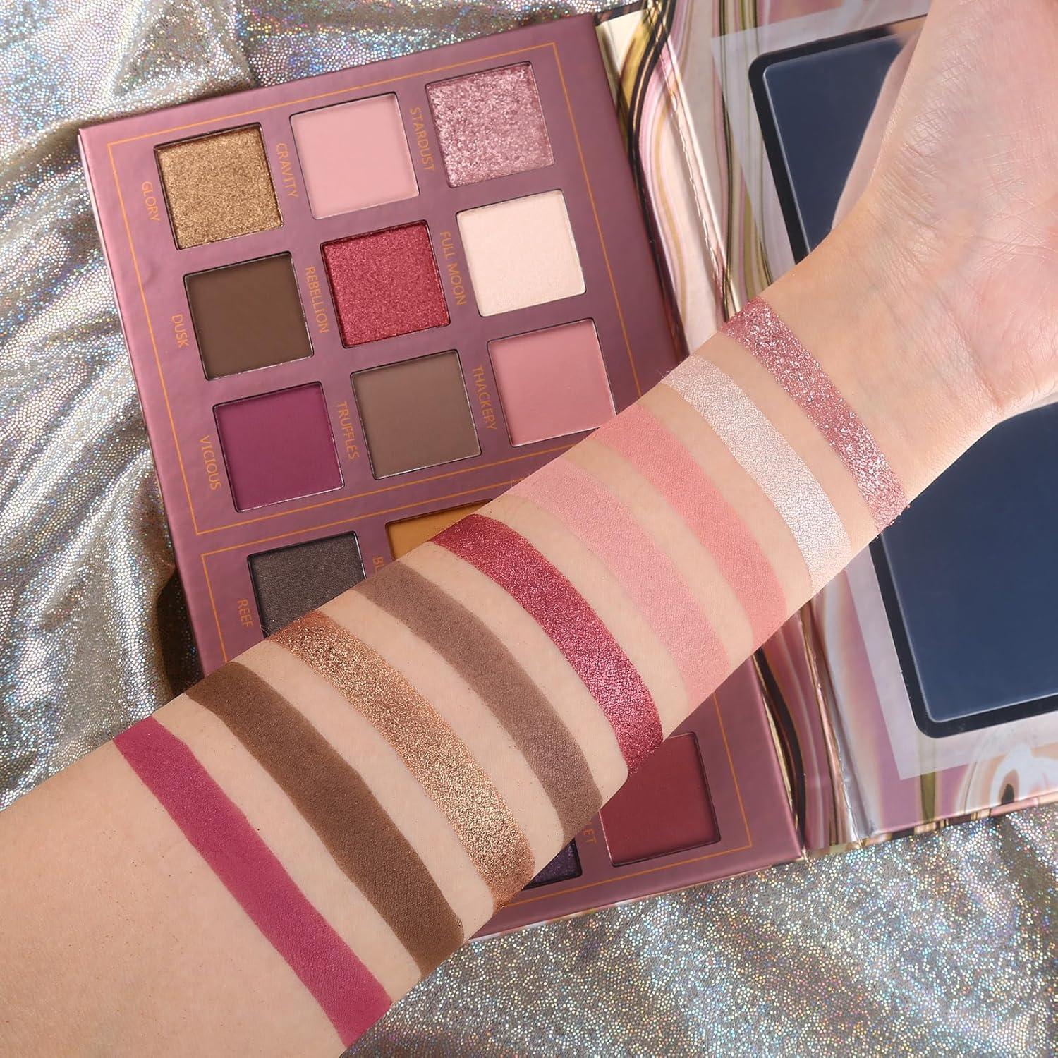 Paleta de Sombras de Ojos Prism Makeup 18 Colores Mate y Brillo