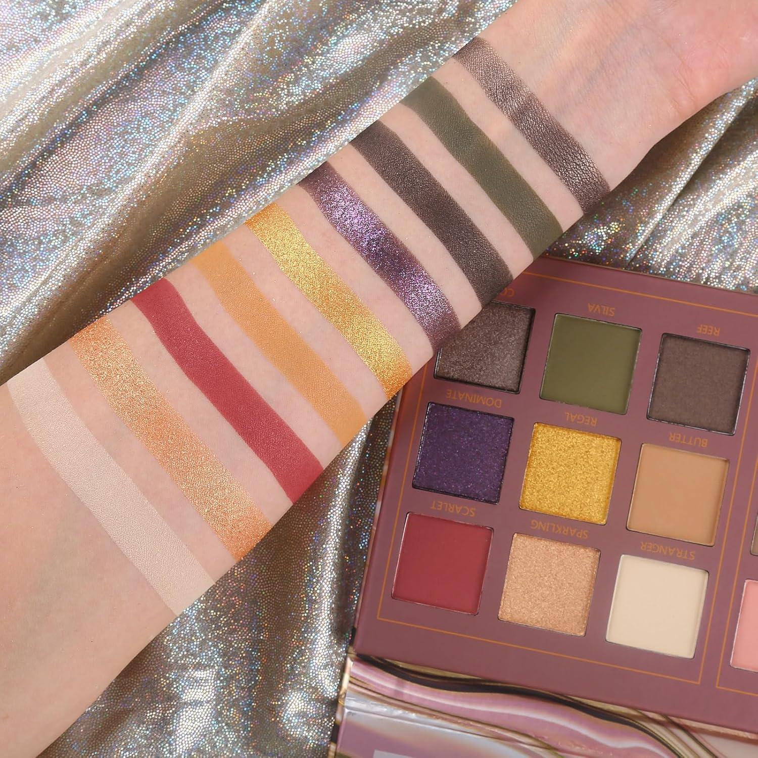 Paleta de Sombras de Ojos Prism Makeup 18 Colores Mate y Brillo