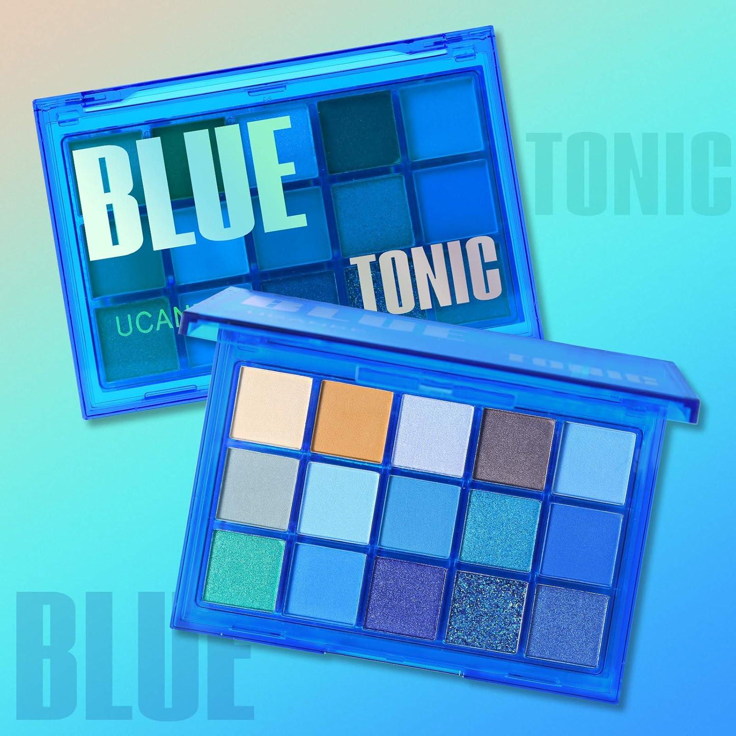 Paleta de Sombra de Ojos UCANBE 15 Tonos Azul Tónico