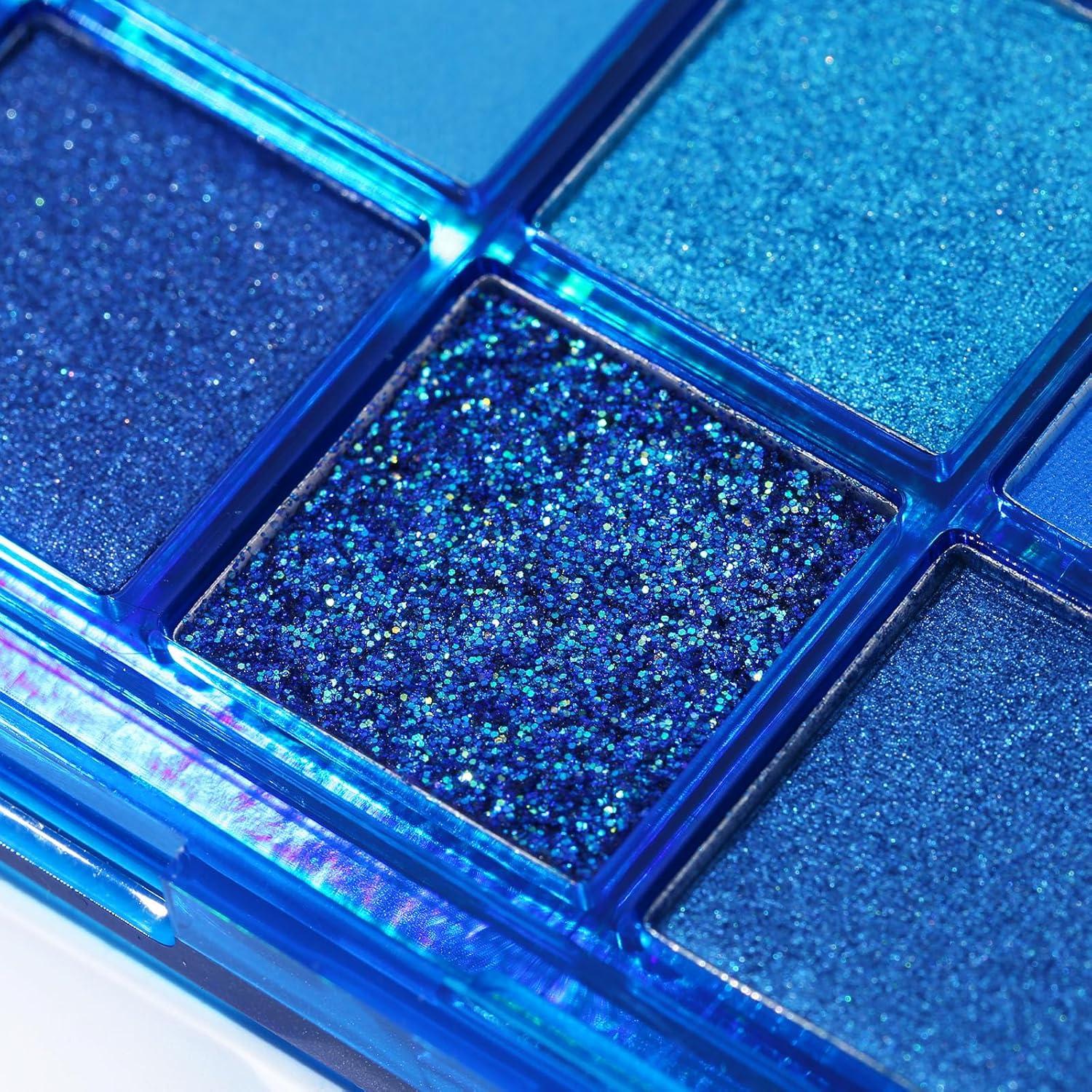 Paleta de Sombra de Ojos UCANBE 15 Tonos Azul Tónico