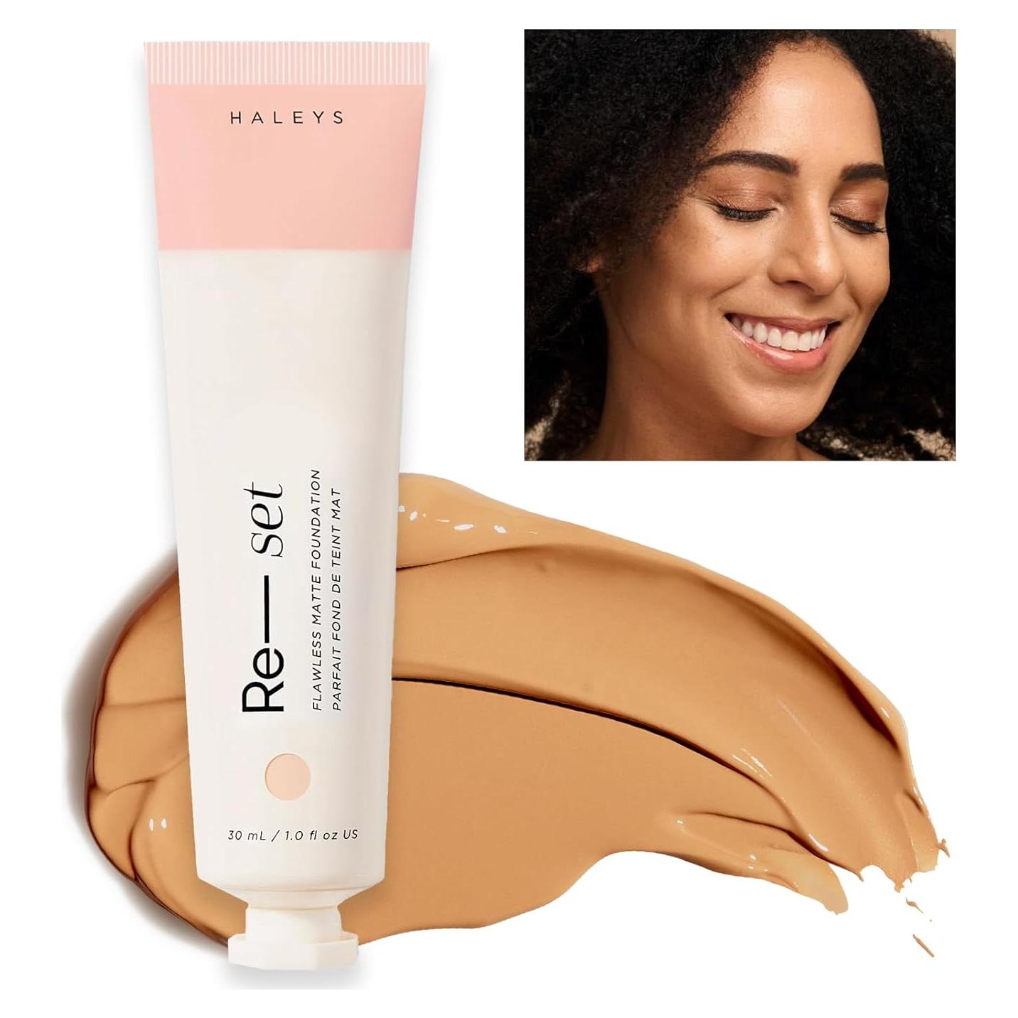 Base Líquida Mate HALEYS Re-set Cobertura Total 90g