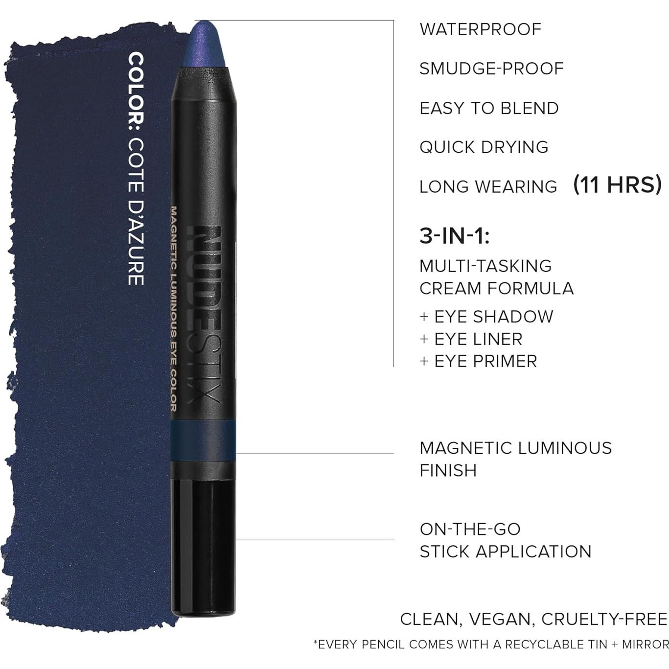 Lápiz de Color Nudestix Rocío Wap - Sombra, Delineador y Prebase