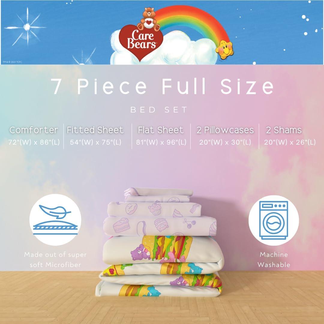 Juego de Cama Care Bears Franco 7 Piezas Doble Microfibra