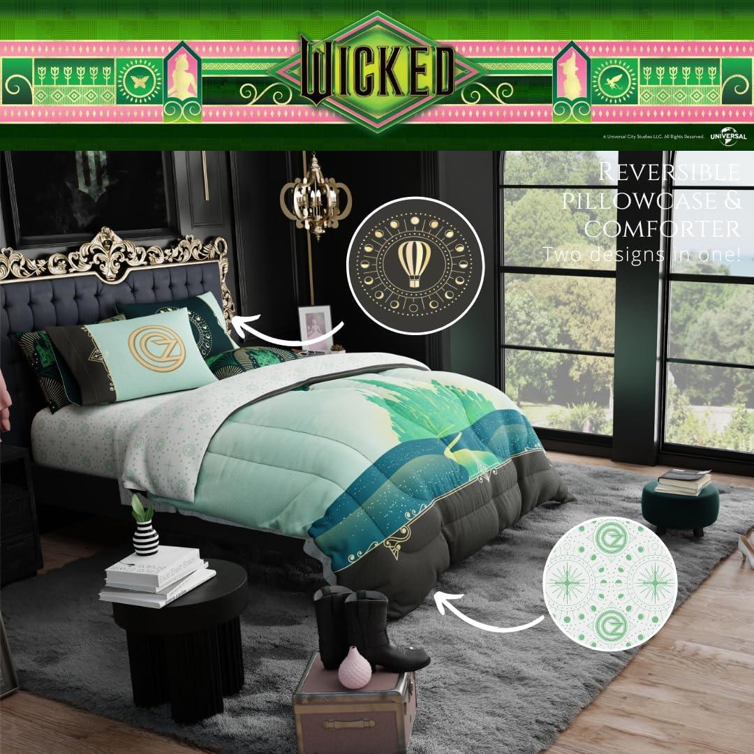 Juego de Ropa de Cama Twin Franco Wicked 4 Piezas