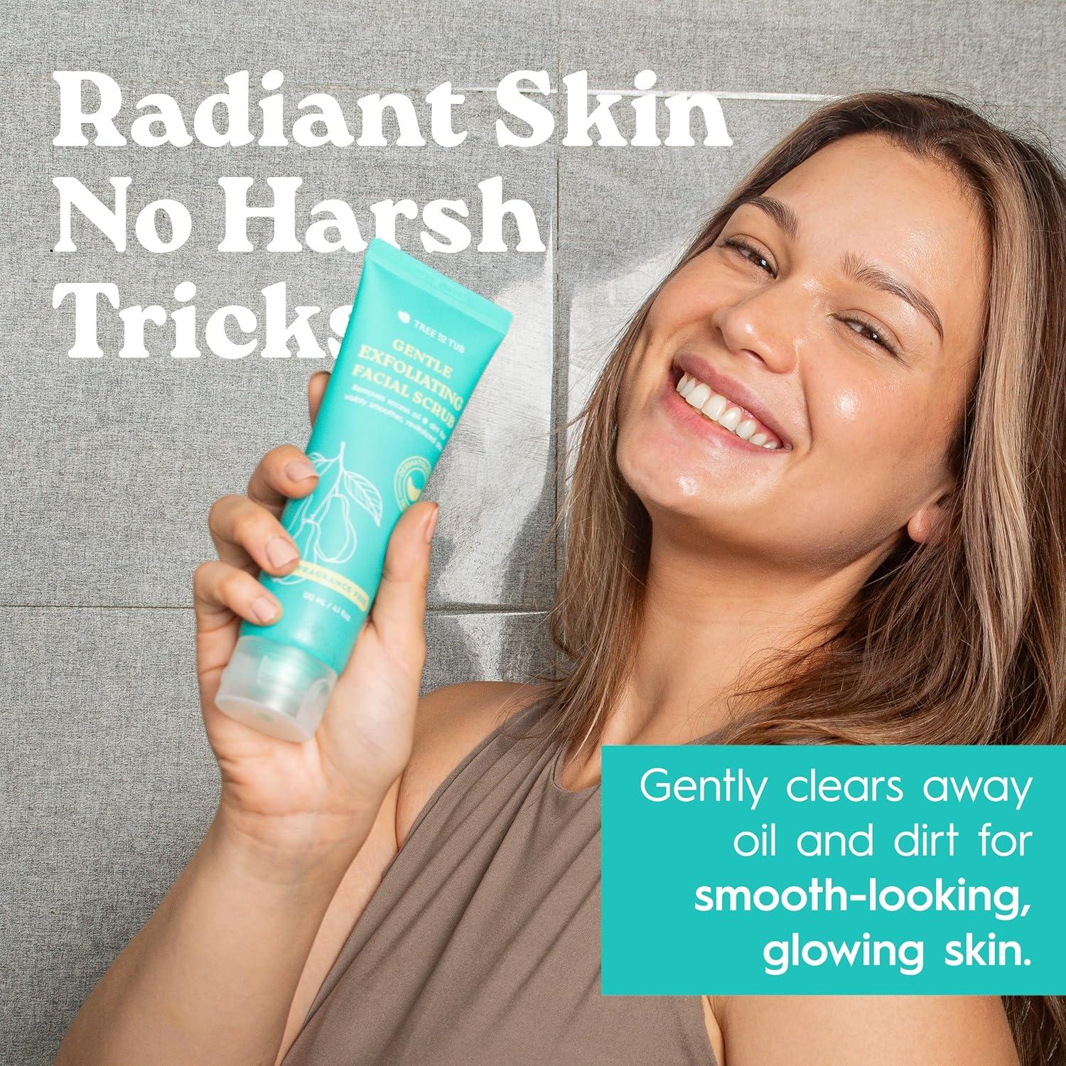 Limpiador Facial Exfoliante Tree To Tub 140g - Suave y Vegano