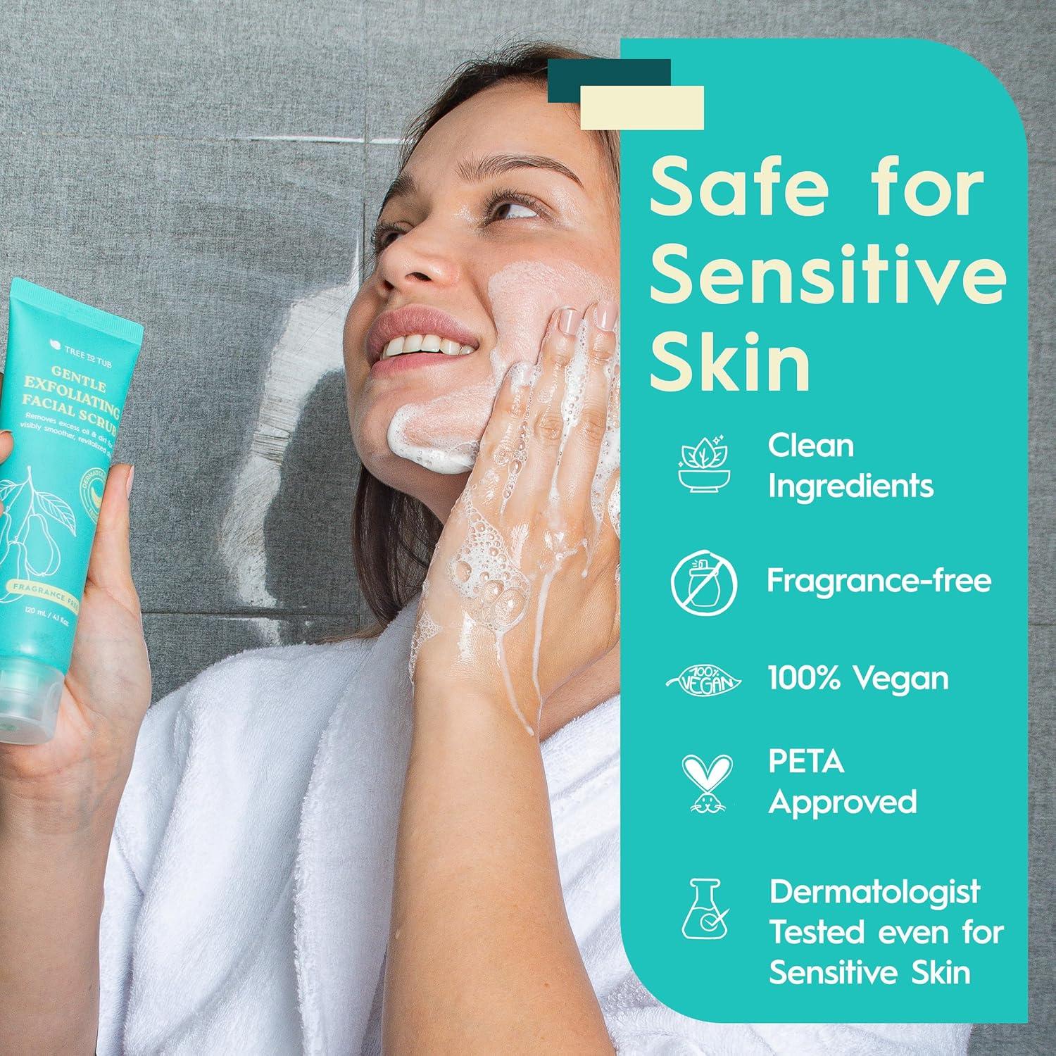 Limpiador Facial Exfoliante Tree To Tub 140g - Suave y Vegano