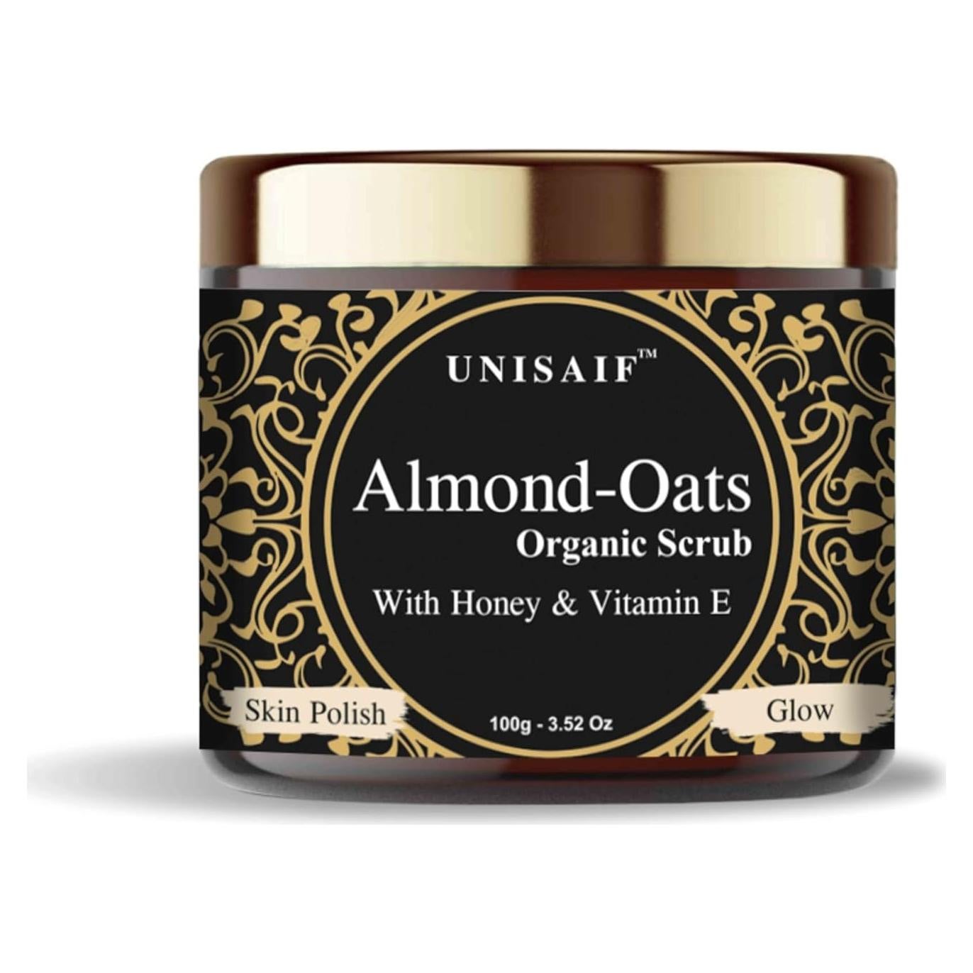 Exfoliante Corporal Orgánico Unisaif Avena y Almendra 100g