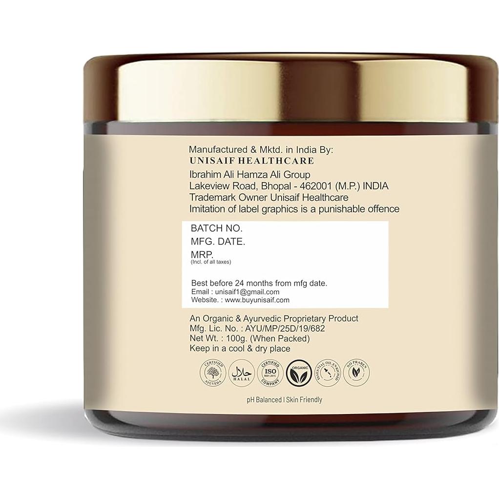 Exfoliante Corporal Orgánico Unisaif Avena y Almendra 100g