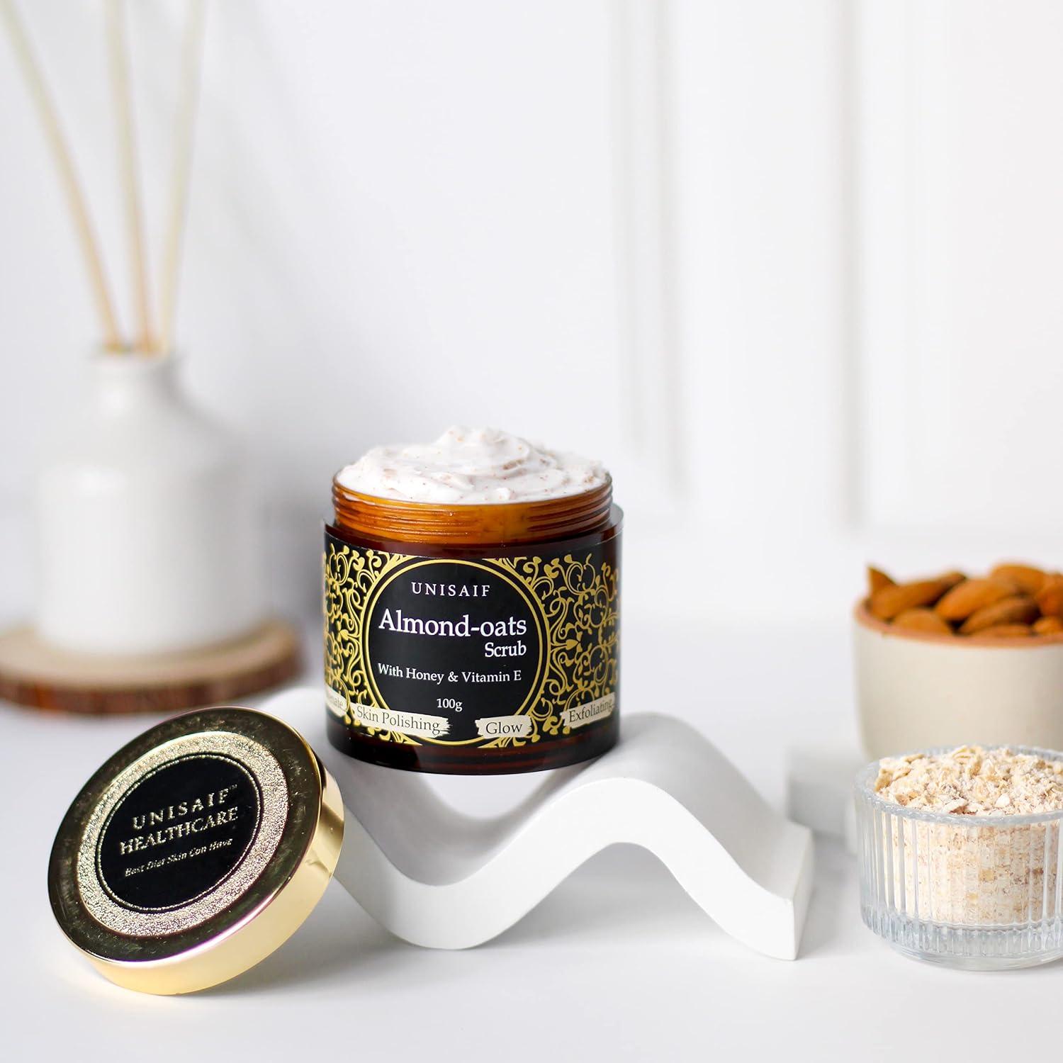 Exfoliante Corporal Orgánico Unisaif Avena y Almendra 100g