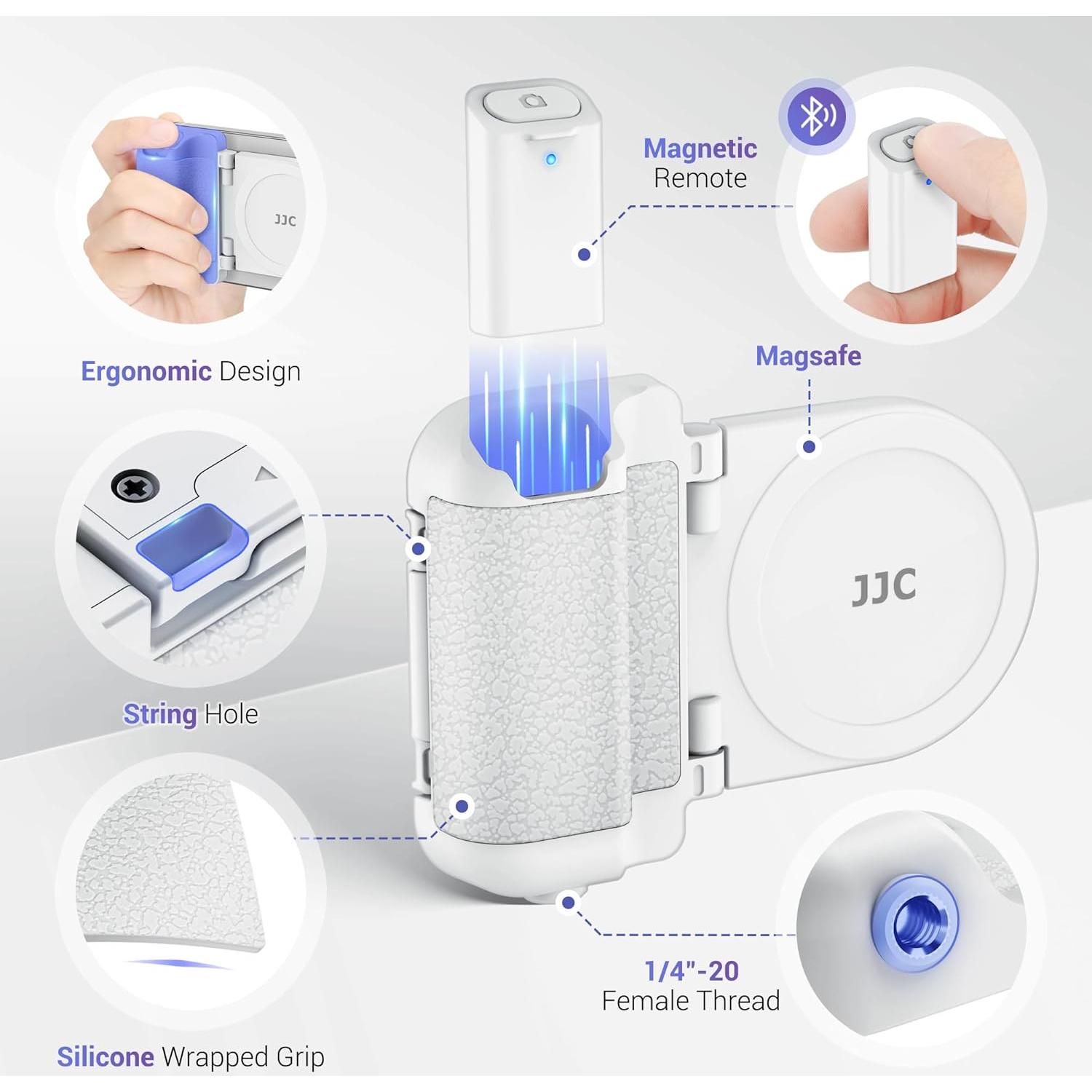 Mango Magnético JJC para Cámara de Teléfono con Control Remoto