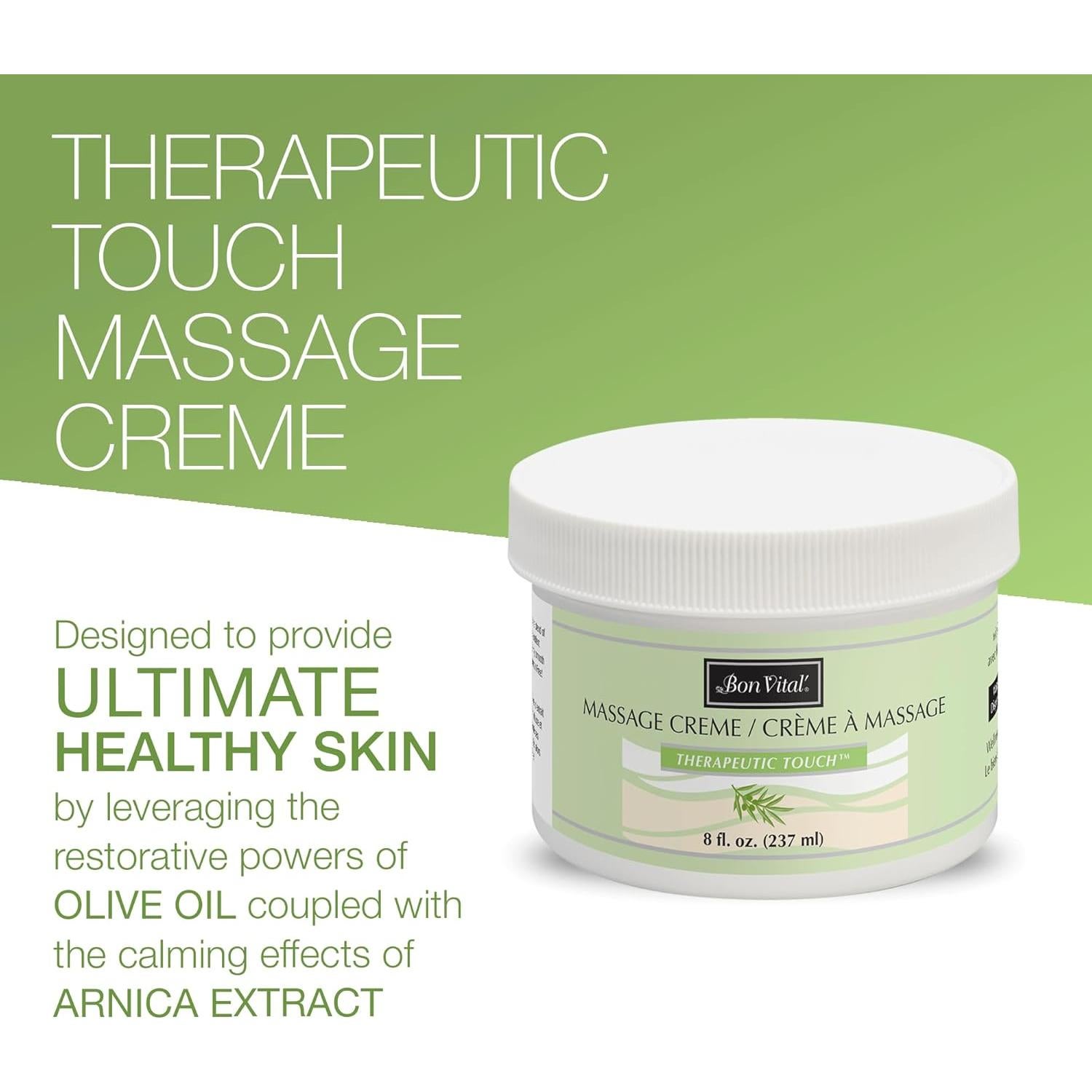 Crema de Masaje Terapéutico Bon Vital 226g con Aceite de Oliva