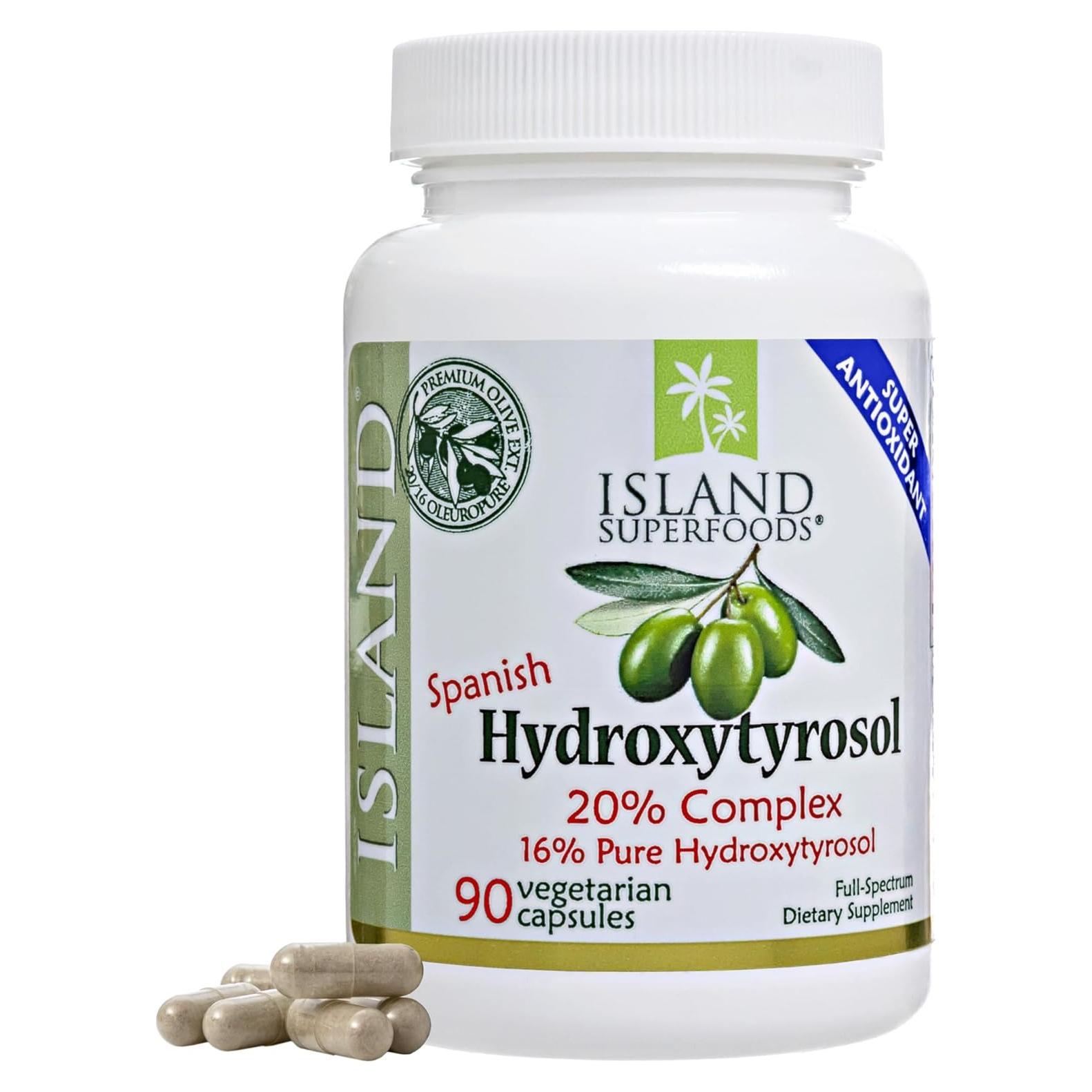 Hidroxitirosol 20% Island Nutrition 90 Cápsulas 100 mg