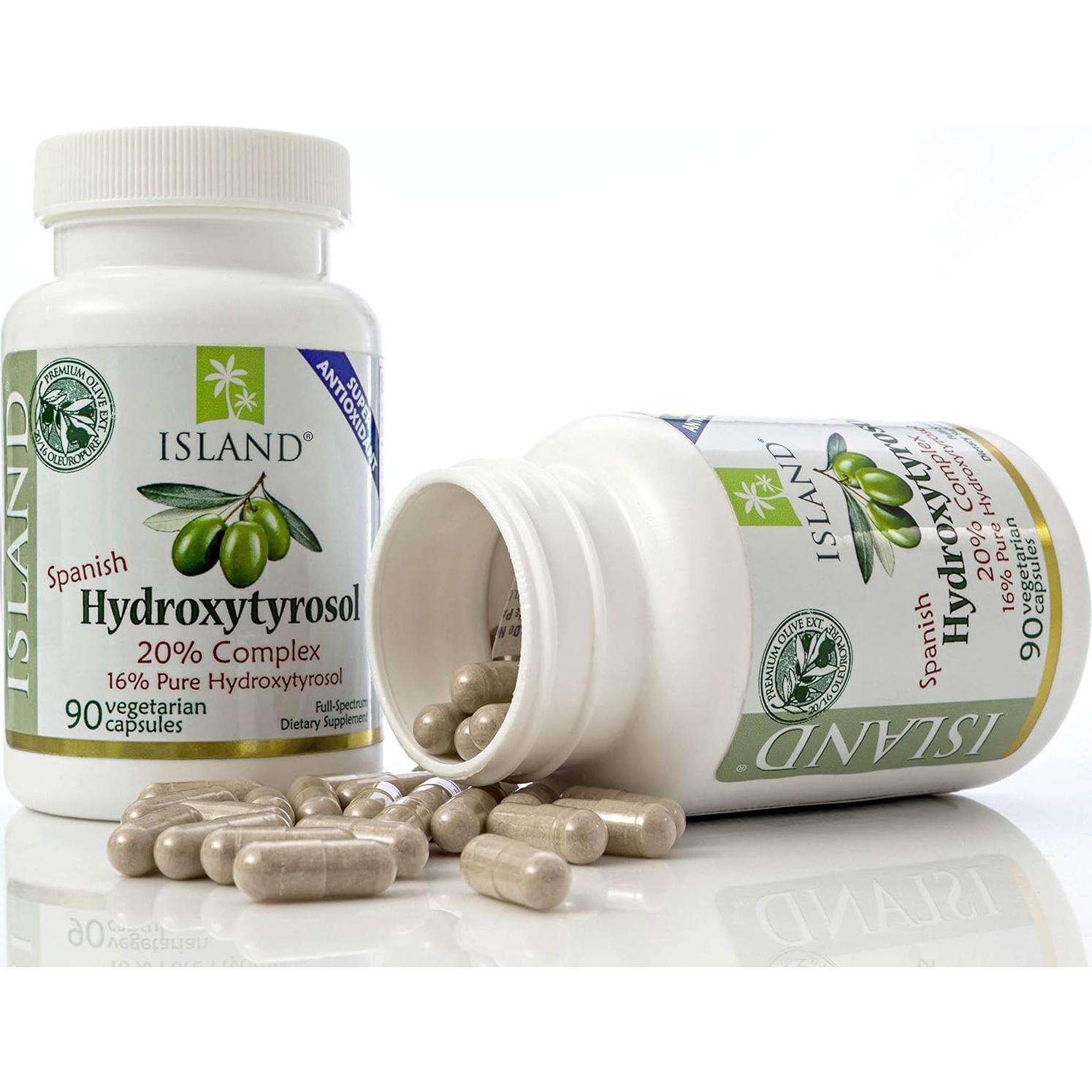 Hidroxitirosol 20% Island Nutrition 90 Cápsulas 100 mg