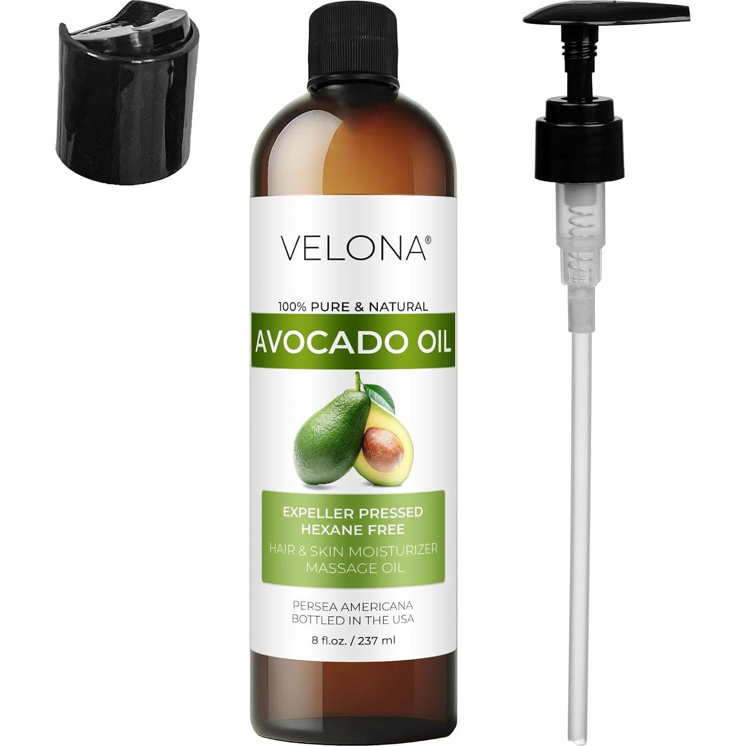 Aceite de Aguacate Velona 236 ml 100% Puro Prensado en Frío