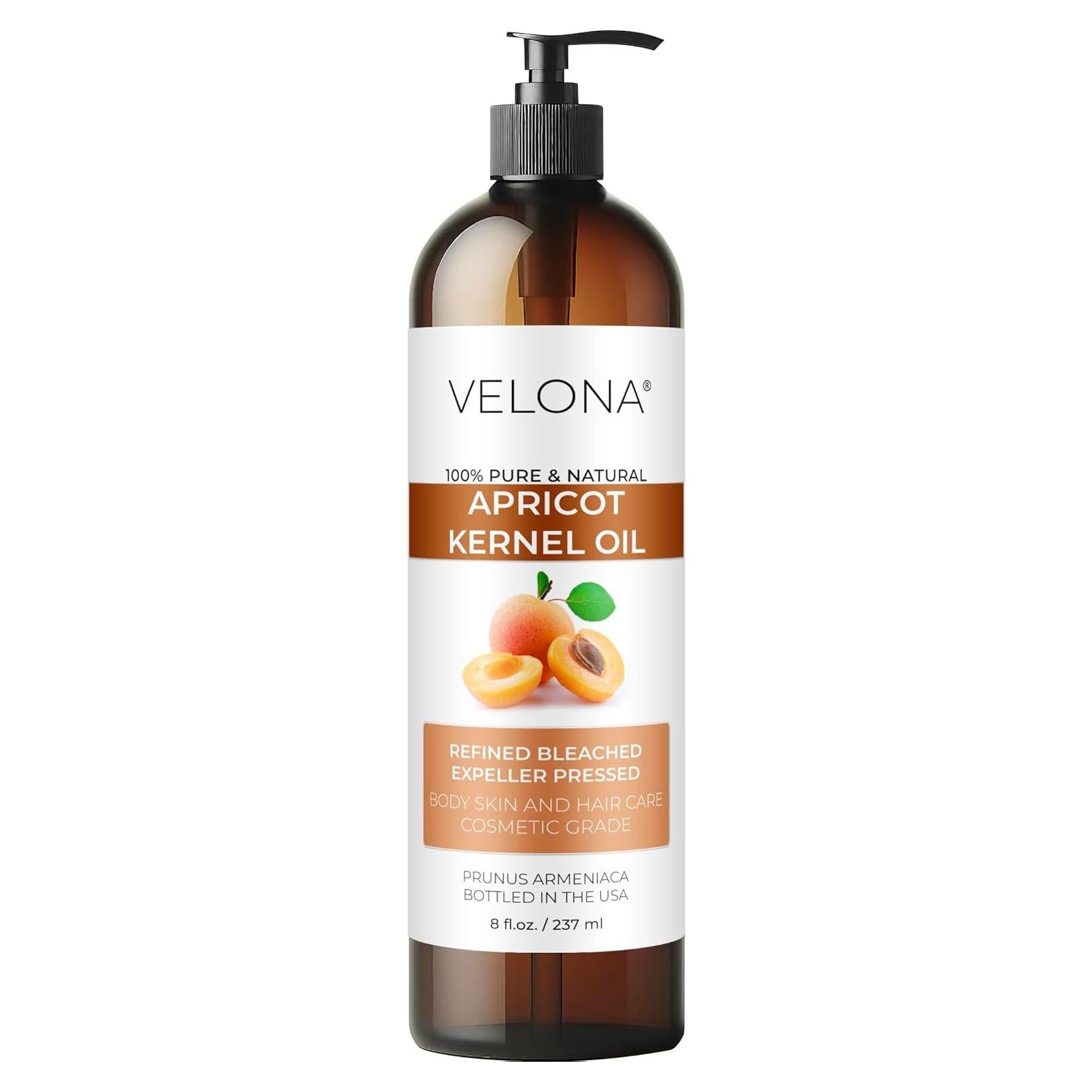 Aceite de Hueso de Albaricoque Velona 236 ml 100% Puro y Natural