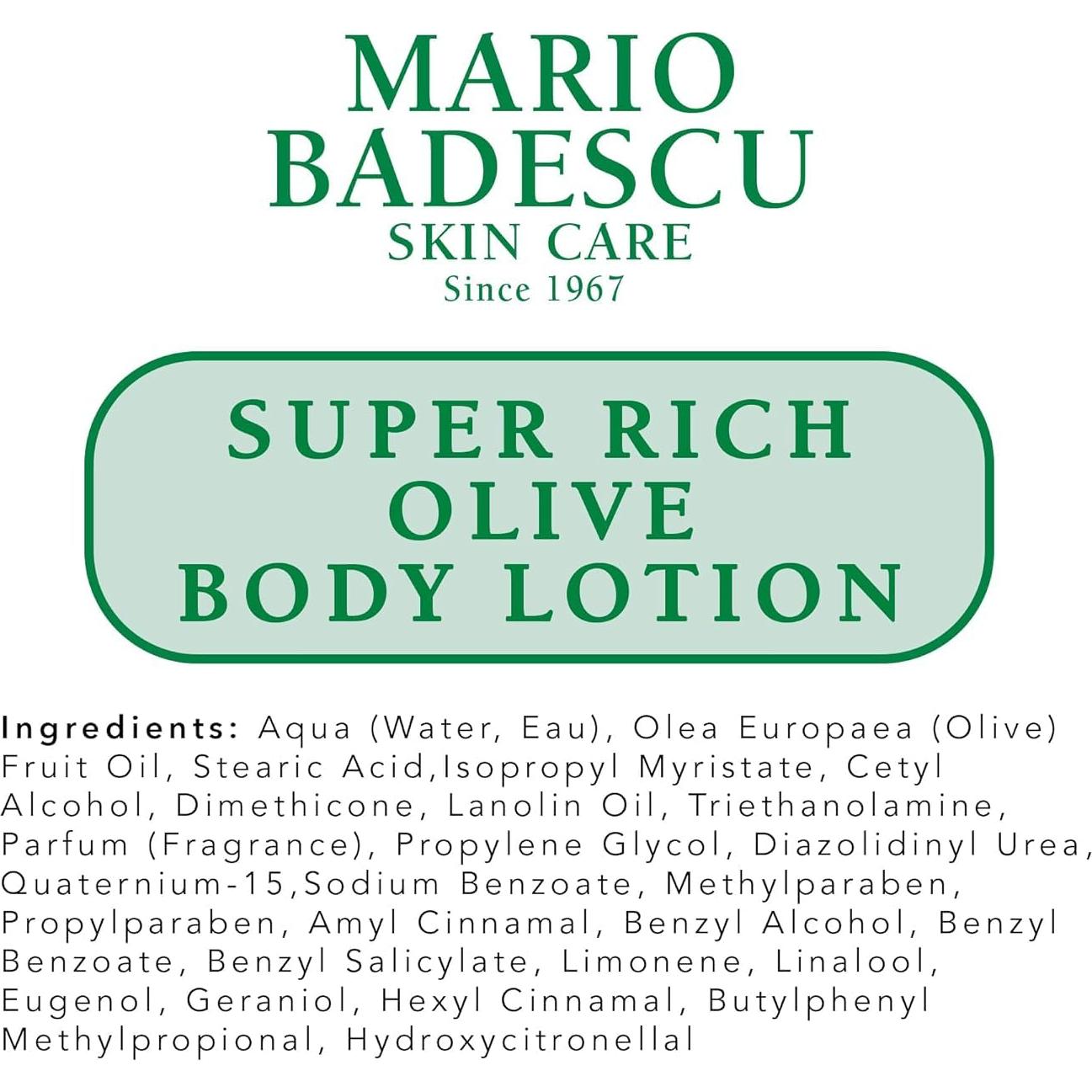 Loción Corporal Mario Badescu 2x Oliva y Colágeno 500ml