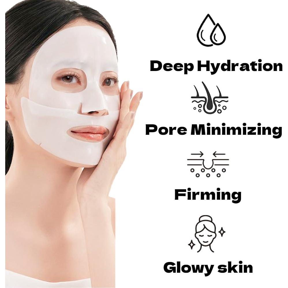 Mascarilla Facial de Colágeno Hidratante MKBLNP - 6 Piezas