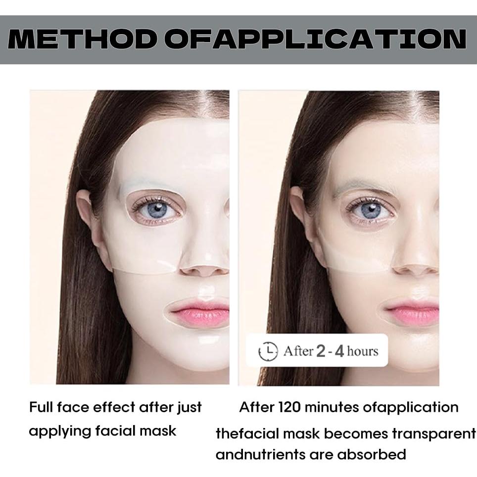 Mascarilla Facial de Colágeno Hidratante MKBLNP - 6 Piezas