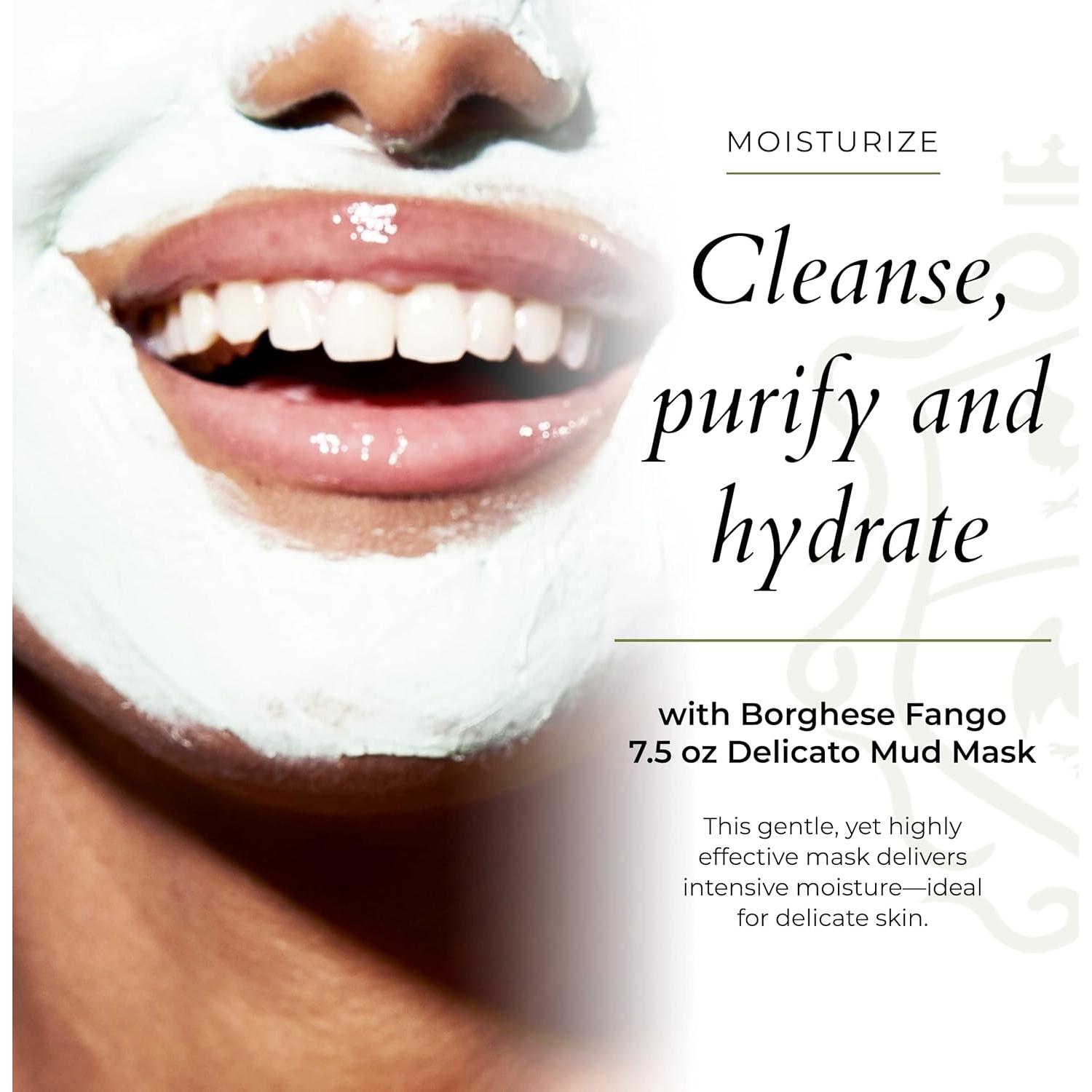 Mascarilla de Barro Hidratante Borghese 221.8 ml Piel Delicada