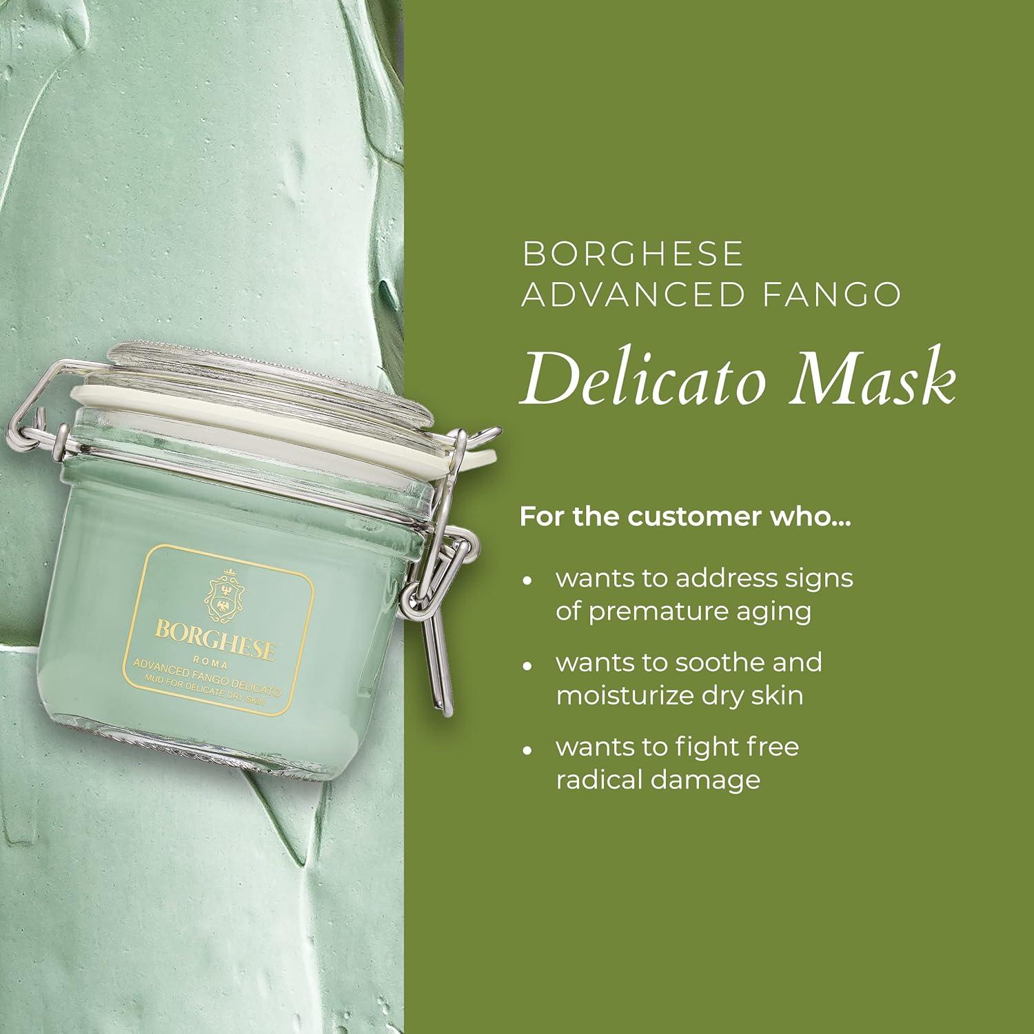 Mascarilla de Barro Hidratante Borghese 221.8 ml Piel Delicada