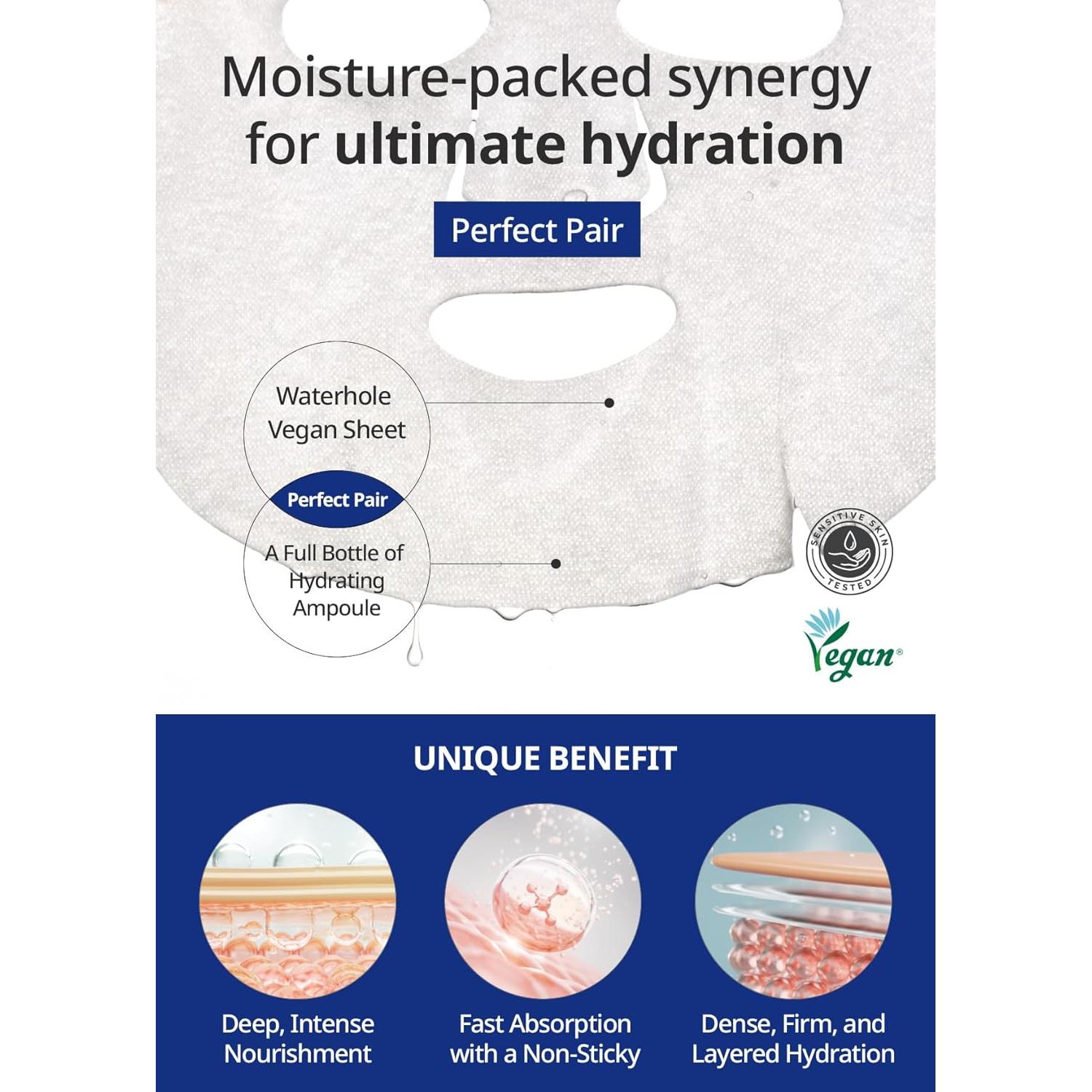 Máscara de Hoja Hidratante Activa Real K Beauty 10 Hojas