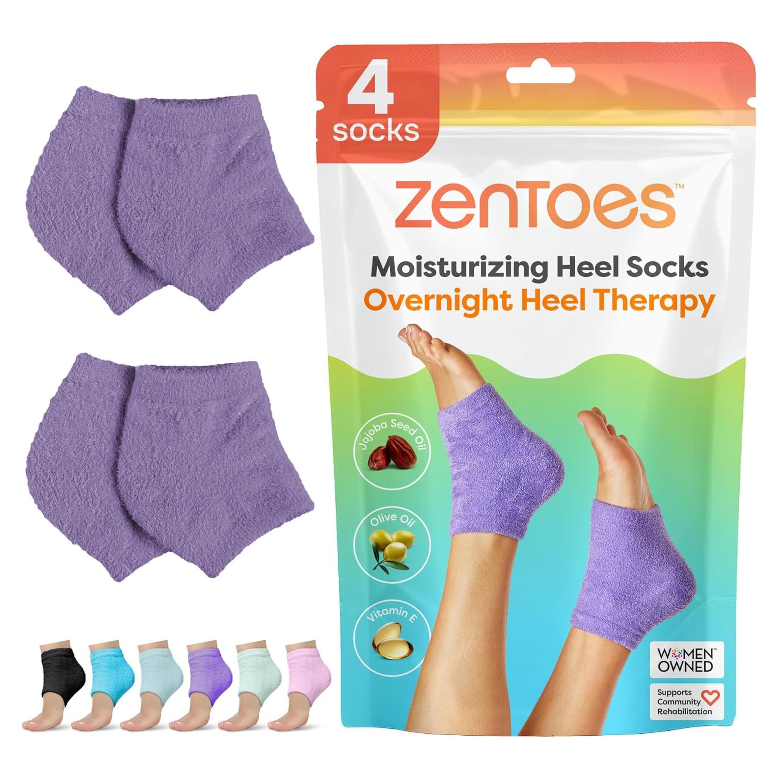 Calcetines Hidratantes ZenToes para Talones Agrietados - Regular