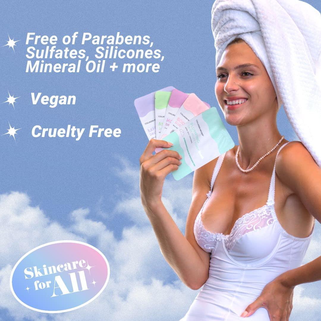 Mascarillas Hidratantes ParadiseGal - 10 Unidades Colágeno Coco