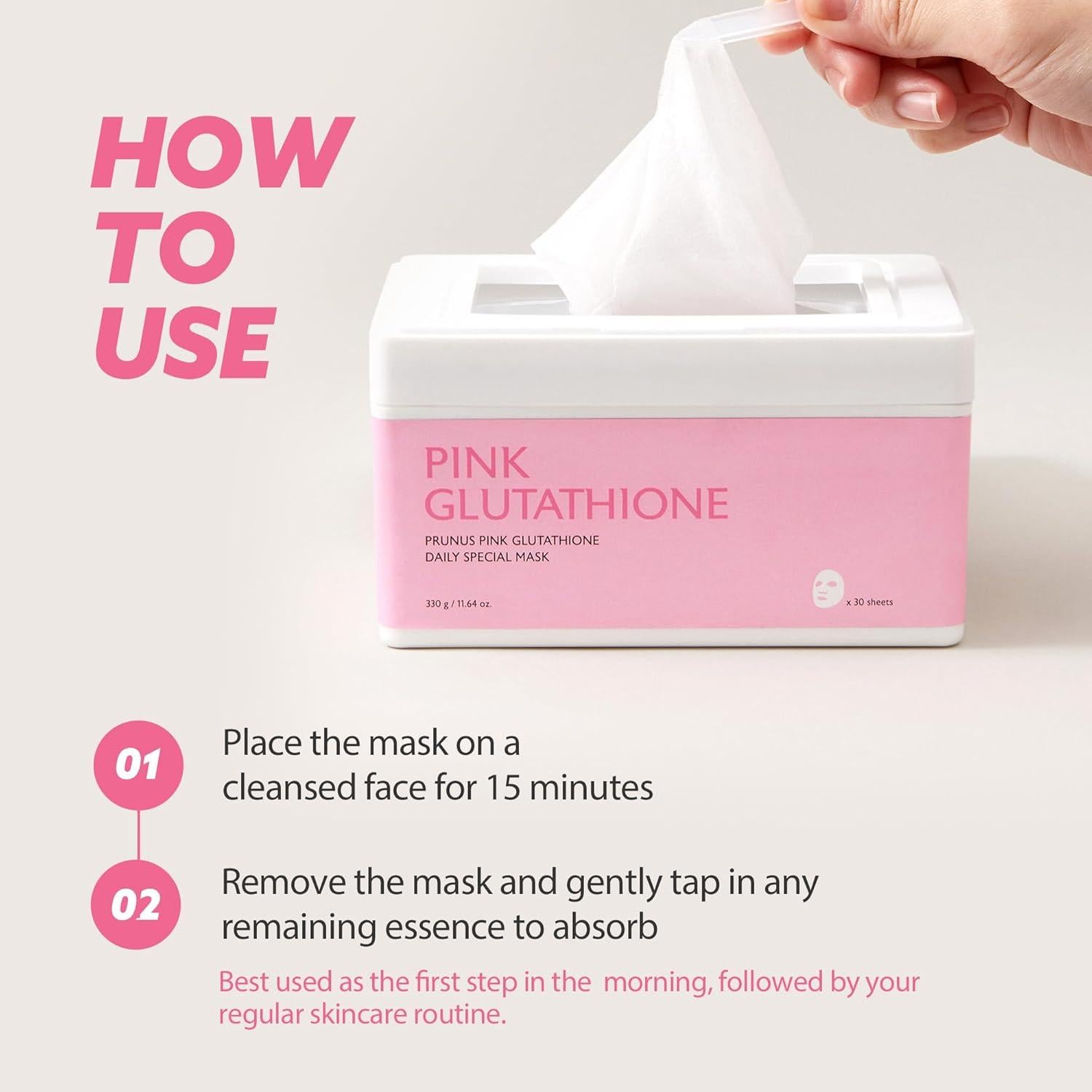 Mascarillas Faciales Diarias MILKTOUCH 30pcs - Glutati&oacute;n y Niacinamida