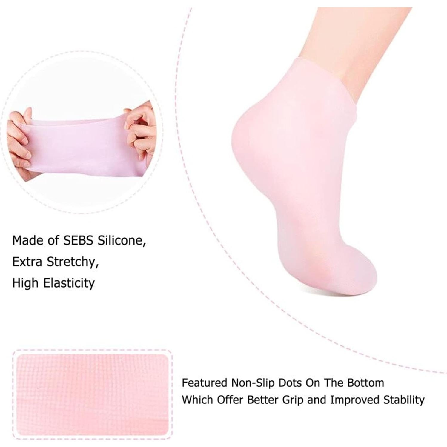 Calcetines Hidratantes de Gel KVMDAZ para Mujeres - 1 Par