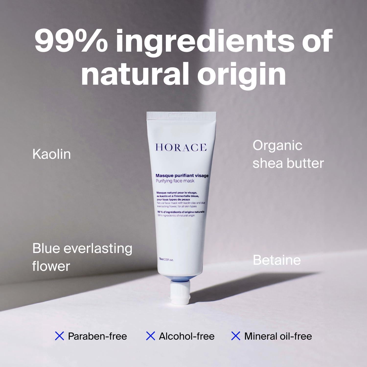 Máscara Facial Purificante HORACE 72.5 ml - Arcilla Kaolin